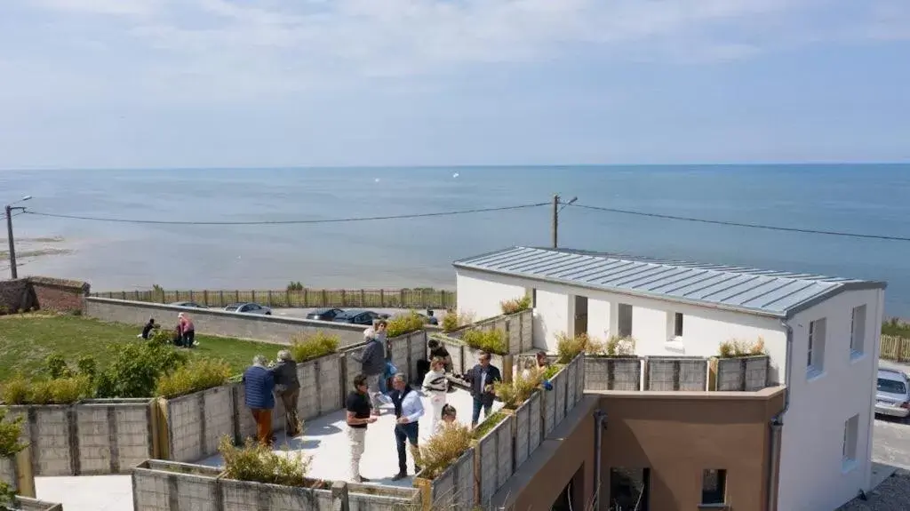 Balcony/Terrace, Sea View in Brise du Large - Maison d'Ault