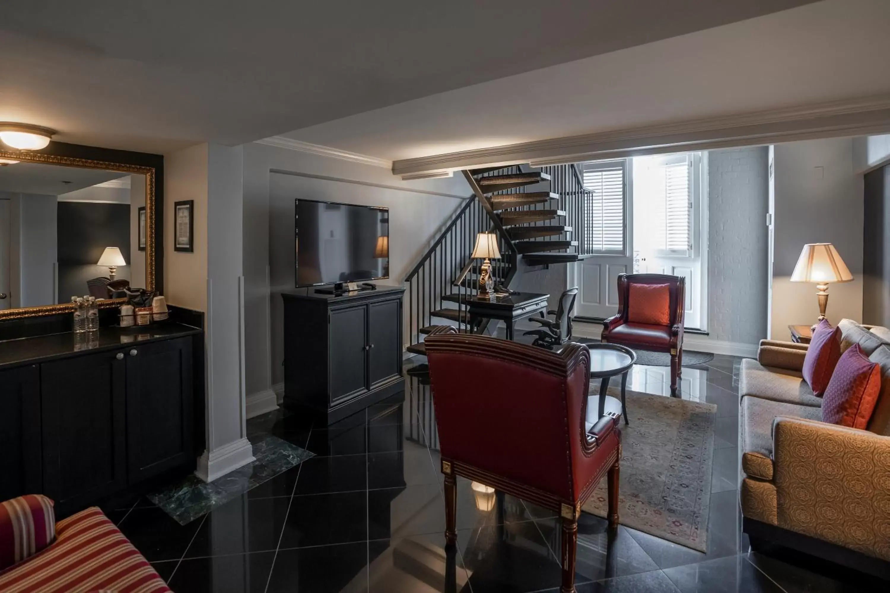 Living room, Seating Area in Bourbon Orleans Hotel