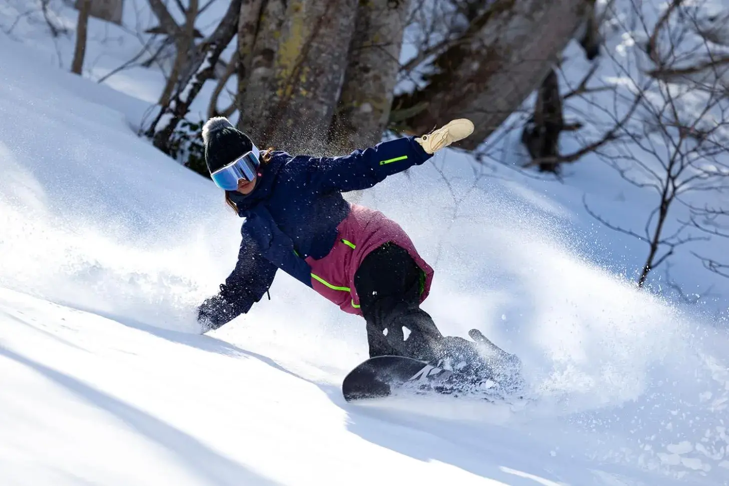 Skiing in Hotel Tangram