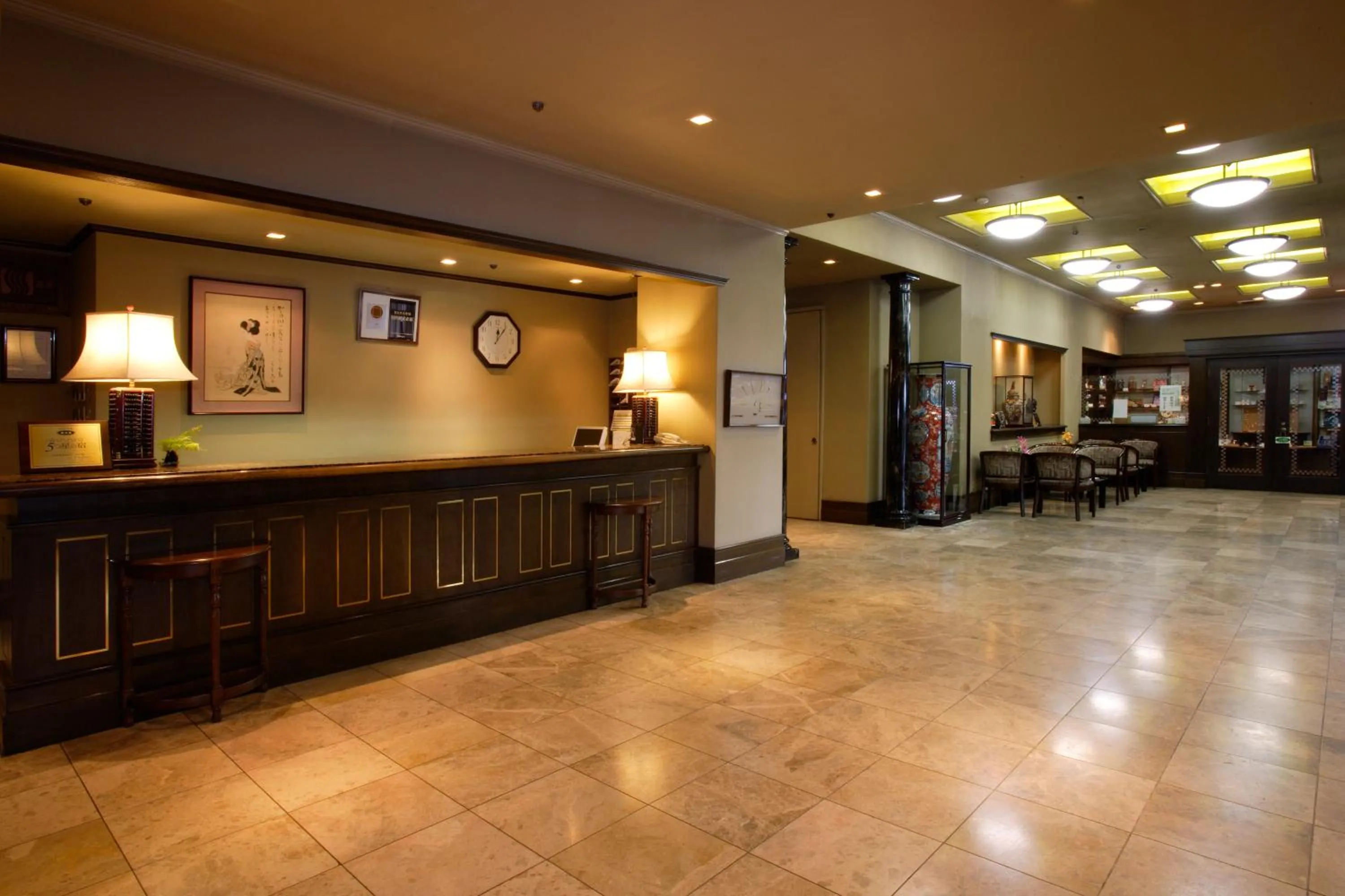 Lobby or reception in Kishigon Ryokan