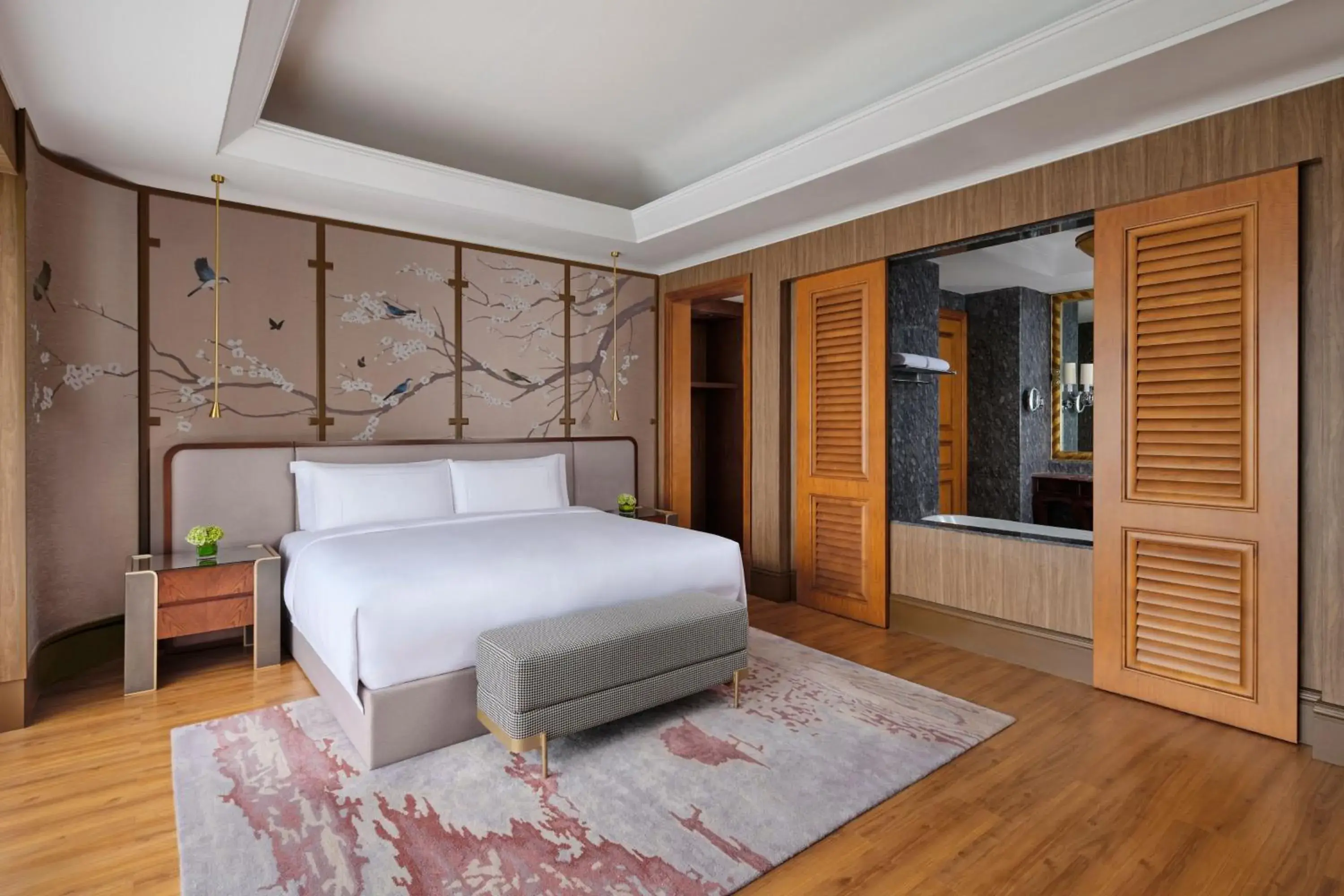 Bedroom, Bed in The Ritz-Carlton Jakarta, Mega Kuningan