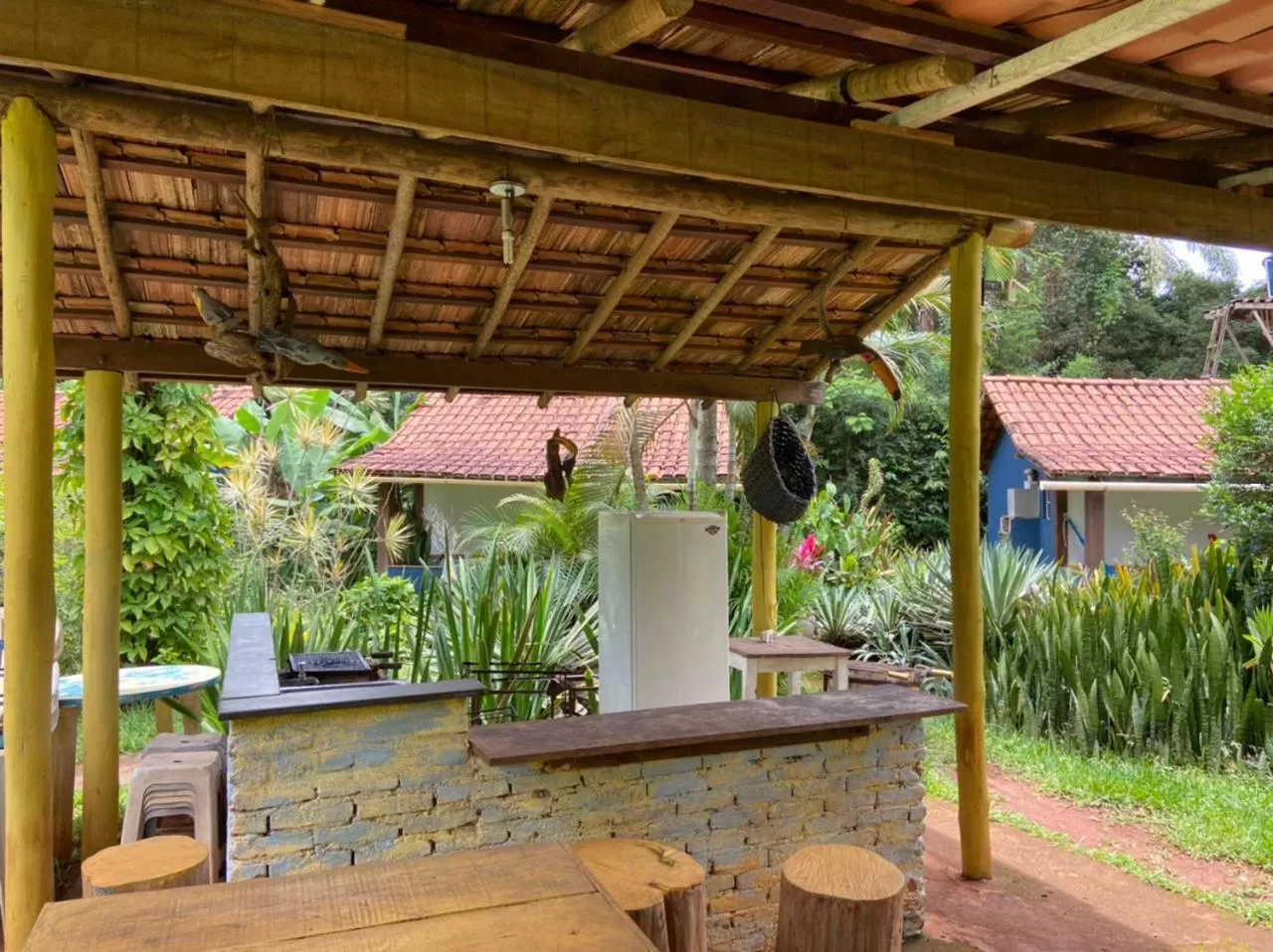 BBQ facilities in Pousada das Brumas