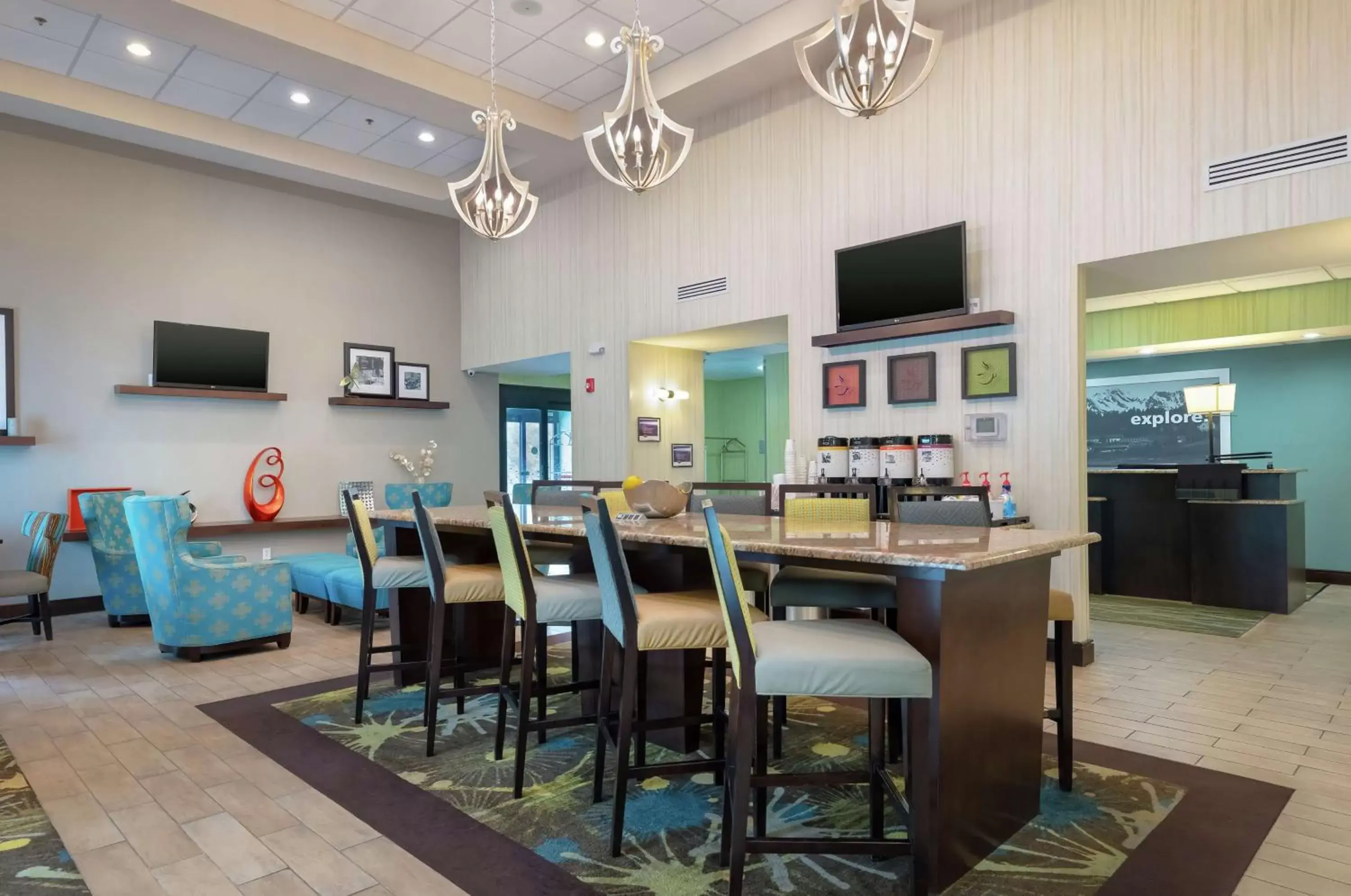 Lobby or reception, Restaurant/Places to Eat in Hampton Inn and Suites Adairsville/Calhoun Area