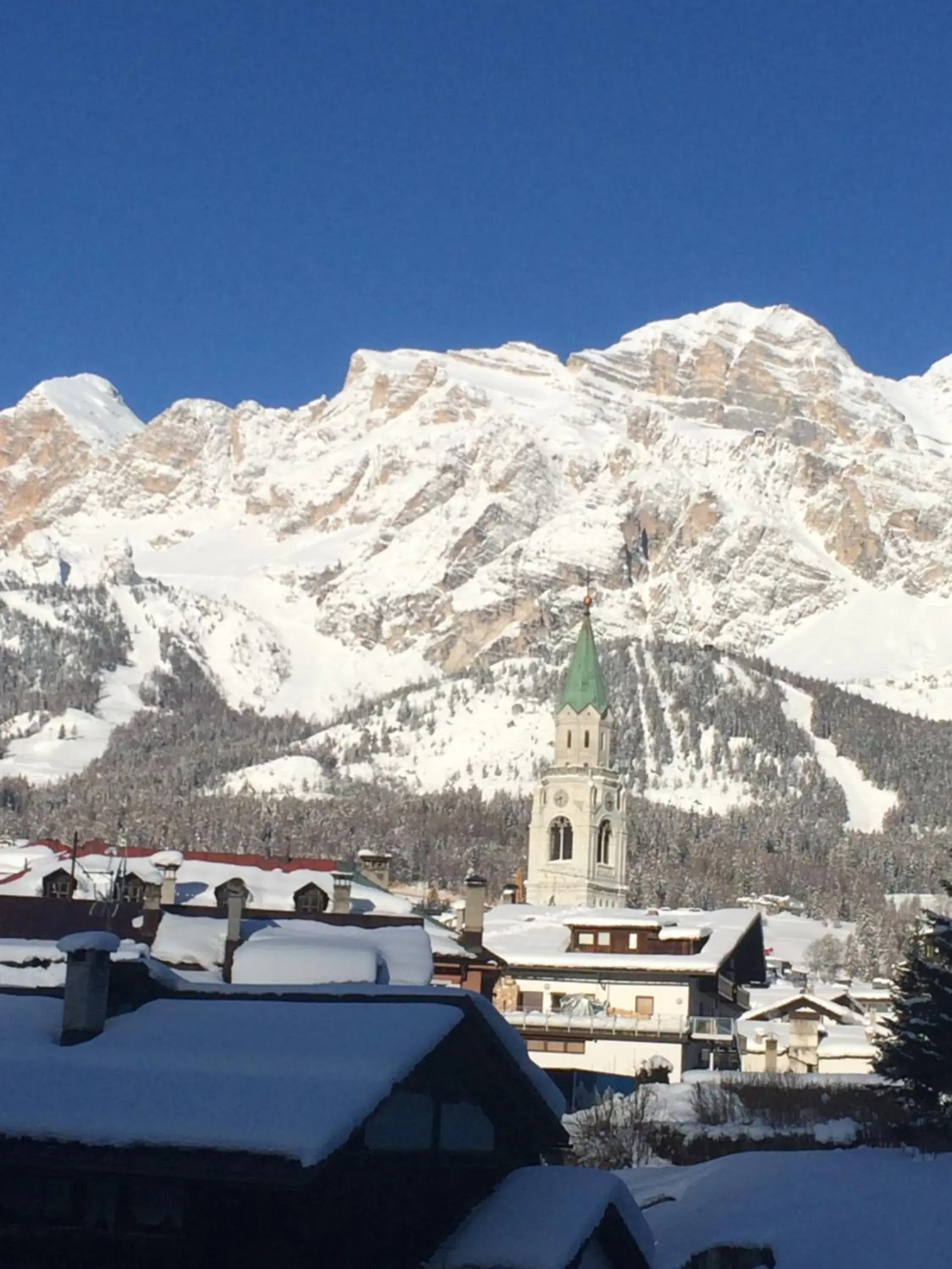 Mountain view, Winter in Meuble Villa Neve