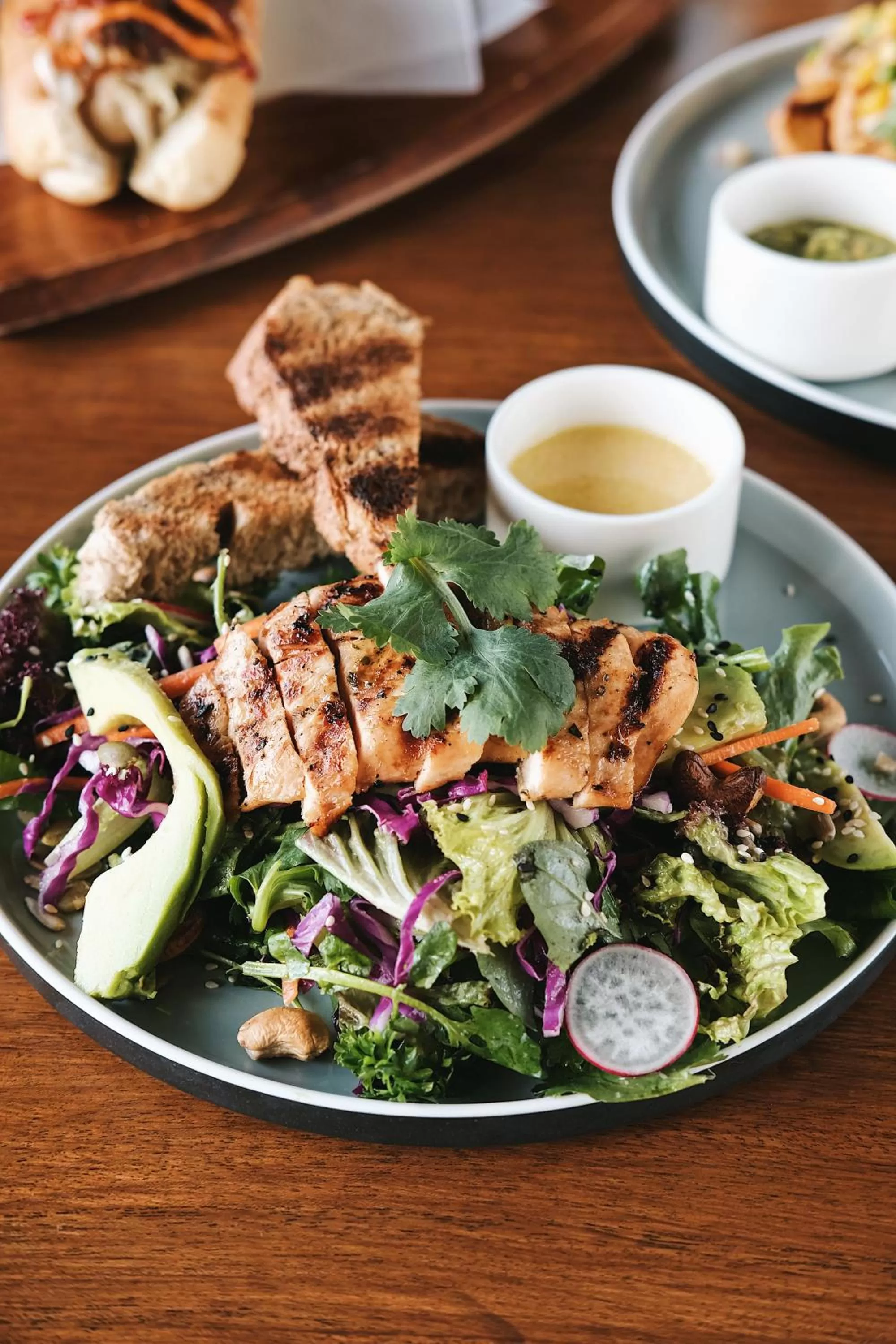 Food close-up in Mahogany Hotel