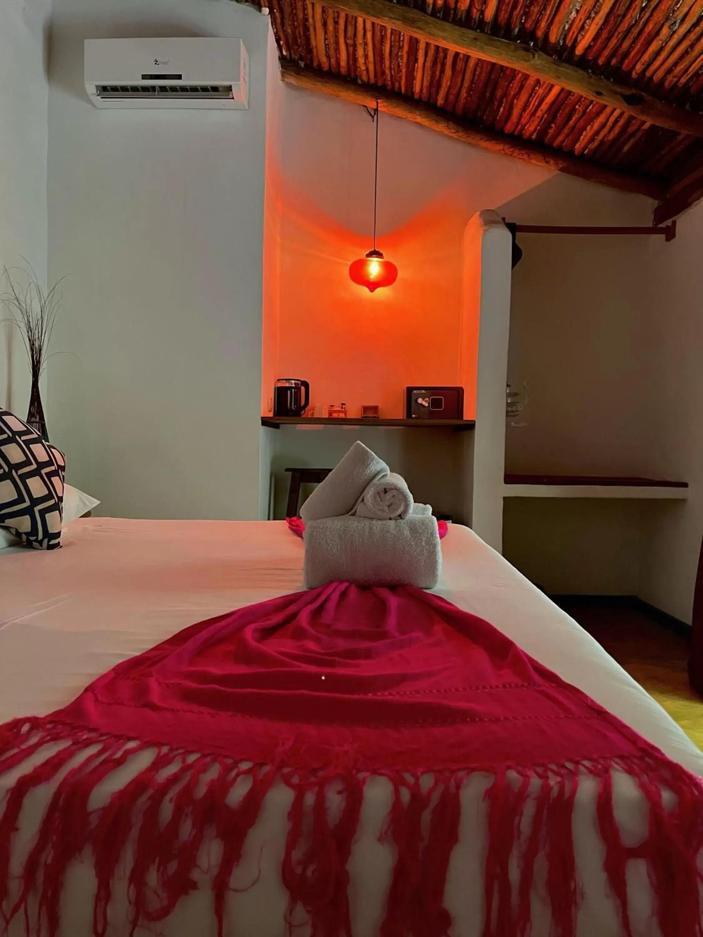 safe, Bed in Pacha Tulum Boutique Hotel