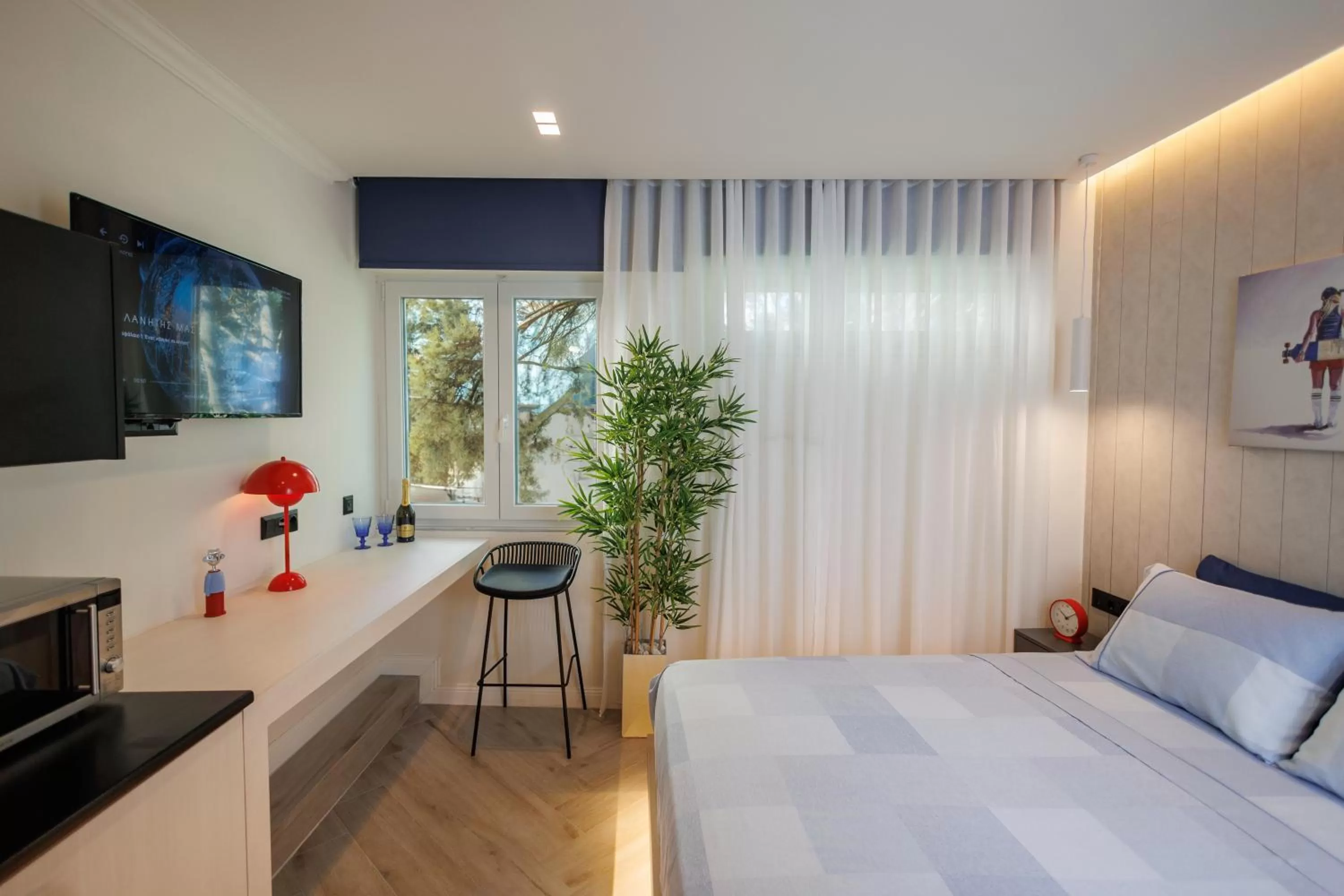 Bedroom in Triple A @ Trendy Psiri - Art & Nightlife