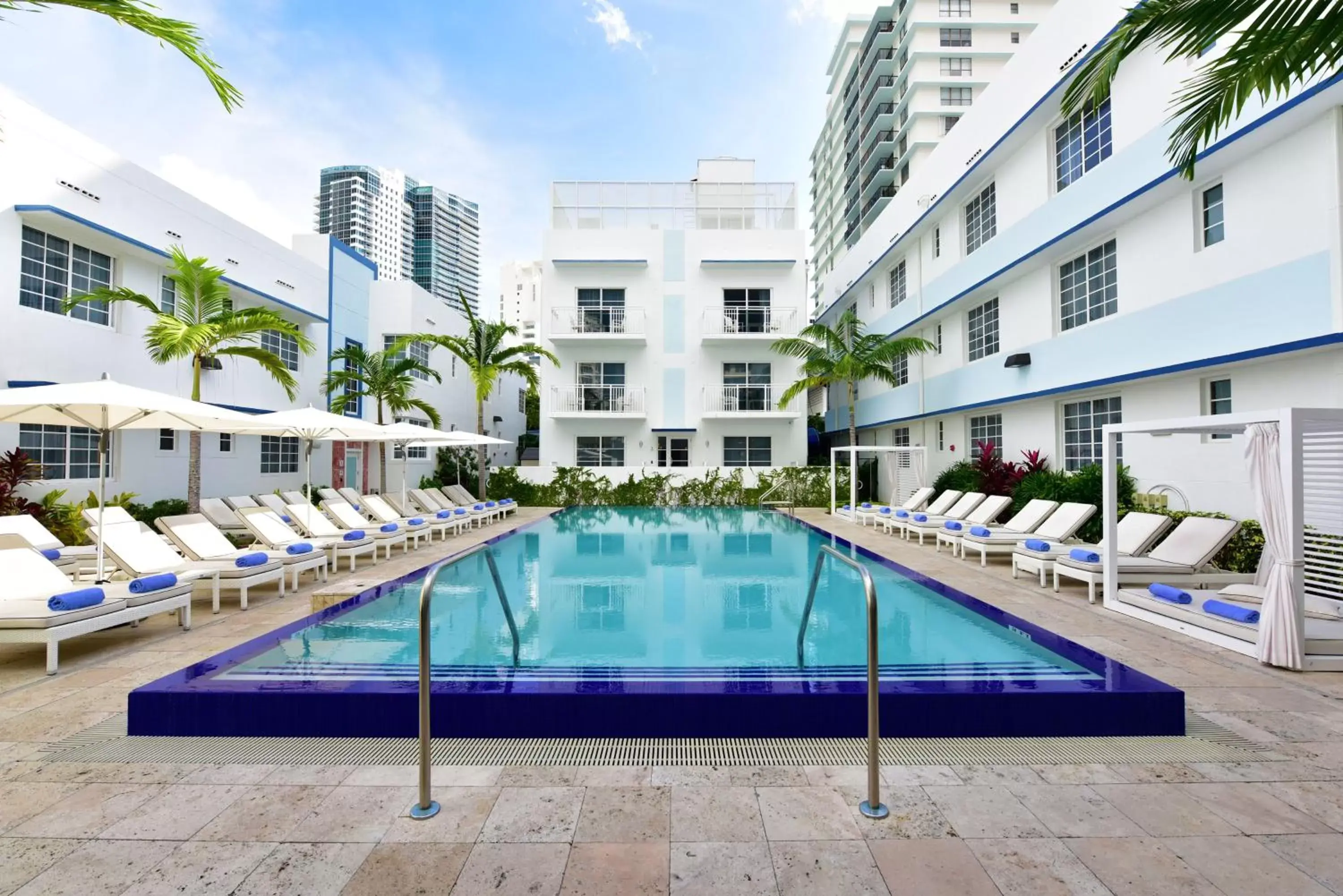 Balcony/Terrace, Swimming Pool in Pestana South Beach Hotel