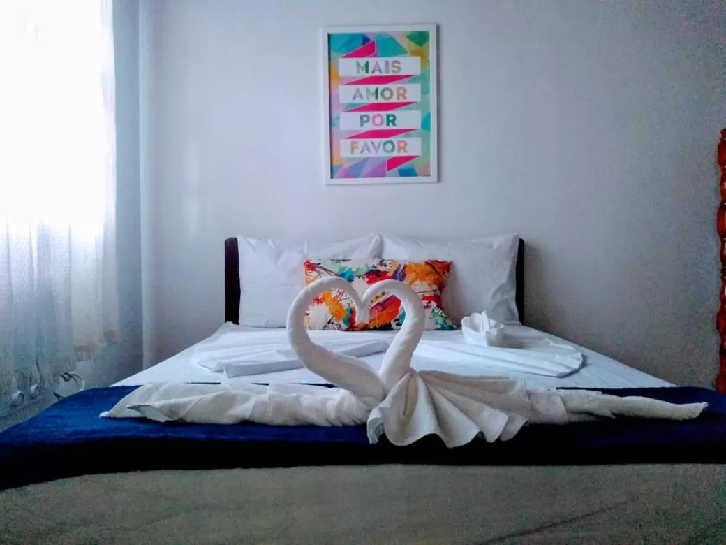 Bed in Pousada Beluga