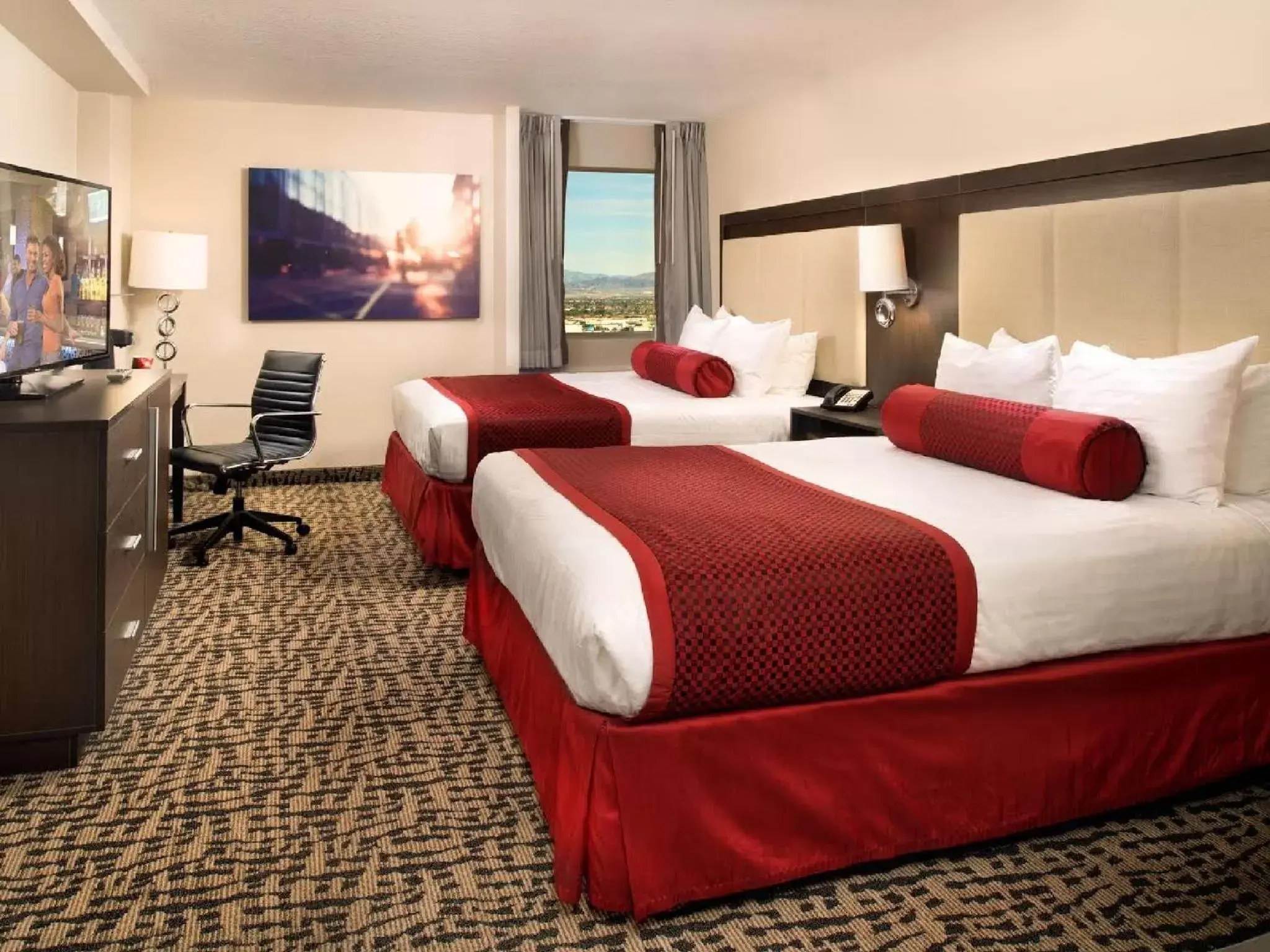 Bed in The STRAT Hotel, Casino & Tower
