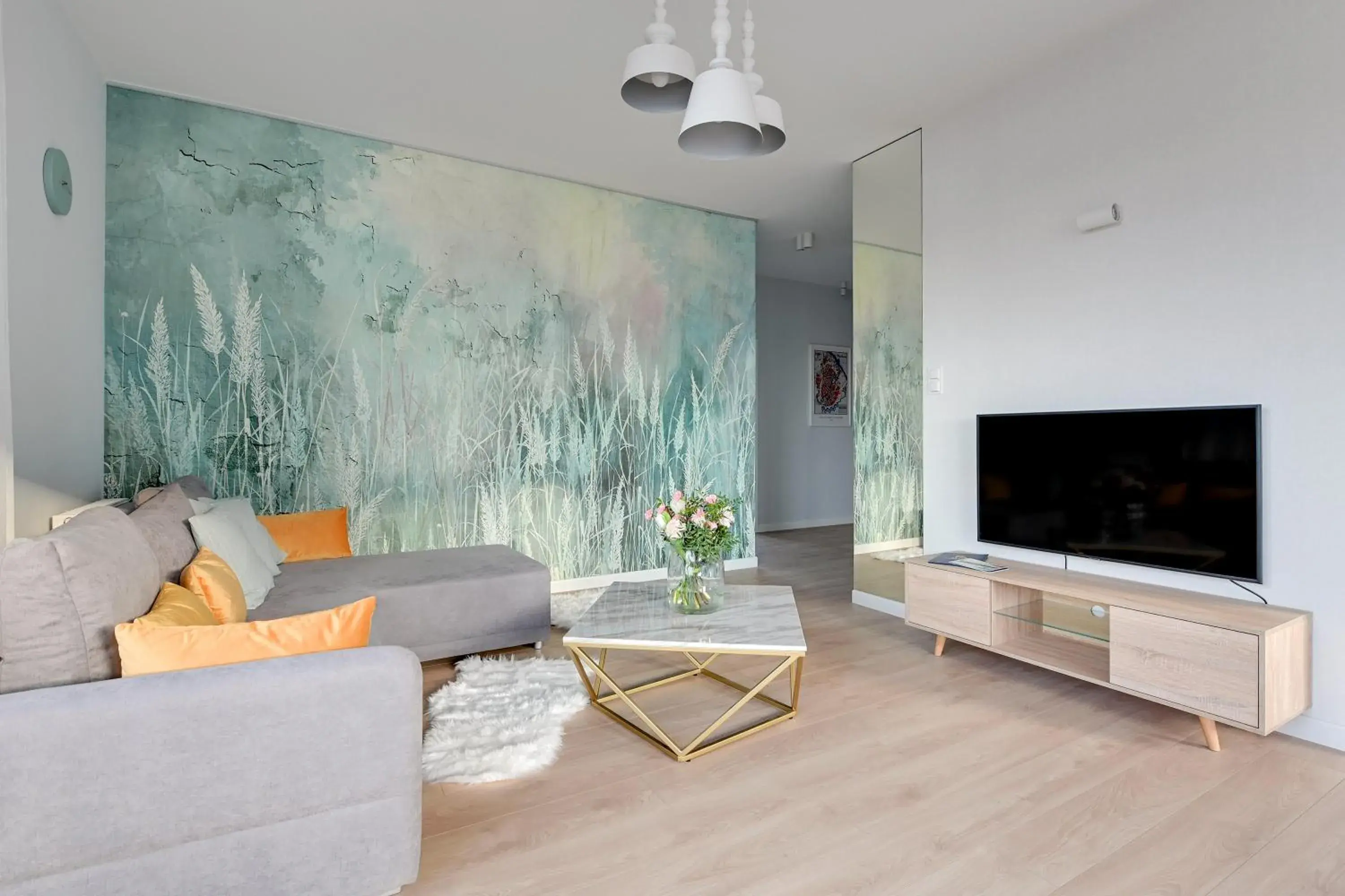 TV/Entertainment Center in GRANO APARTMENTS Gdansk Nowa Motlawa SPA & Wellness