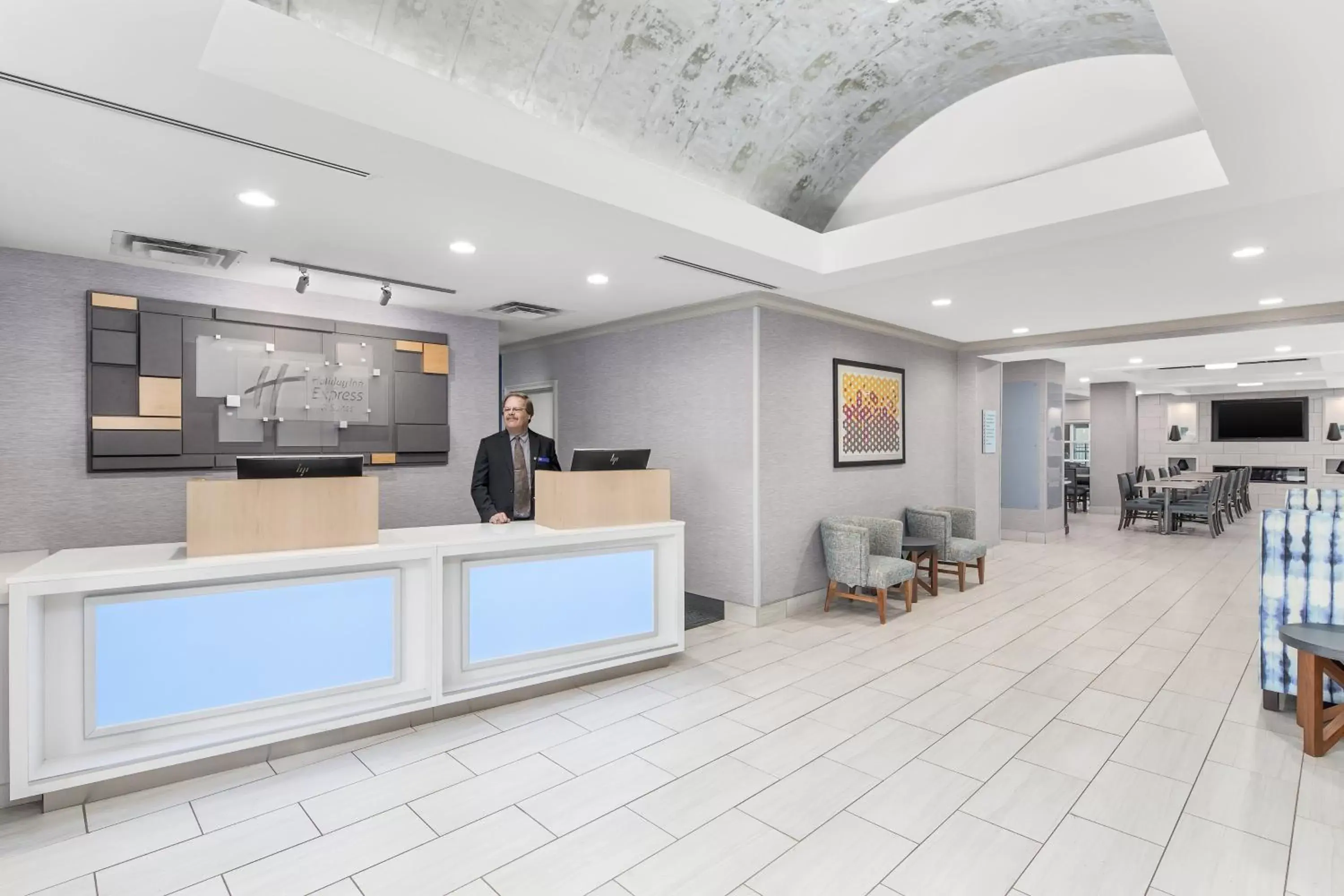 Property building, Lobby/Reception in Holiday Inn Express Hotel & Suites Greenville-I-85 & Woodruff Road, an IHG Hotel