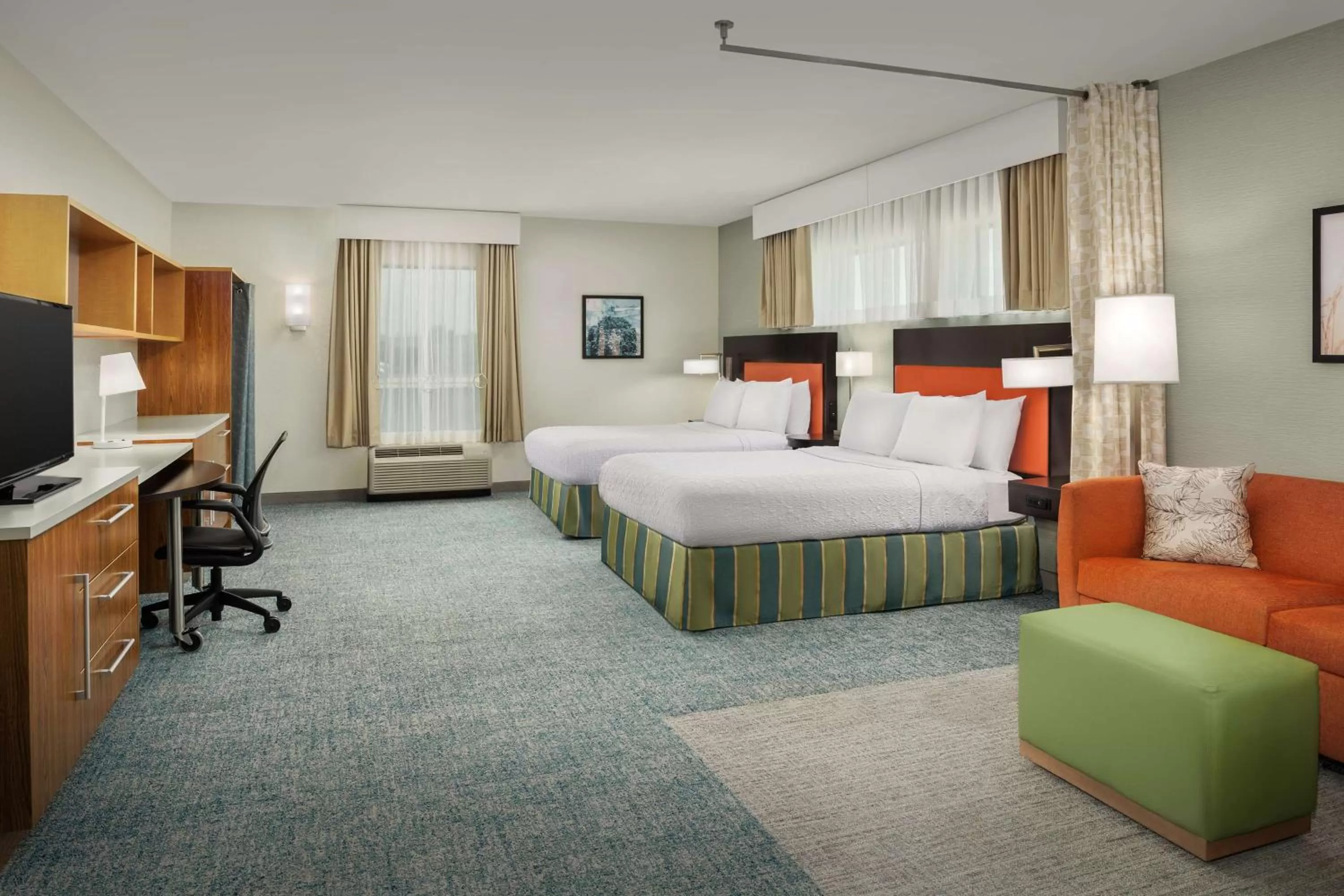 Bedroom, Bed in Home2 Suites by Hilton Austin Round Rock