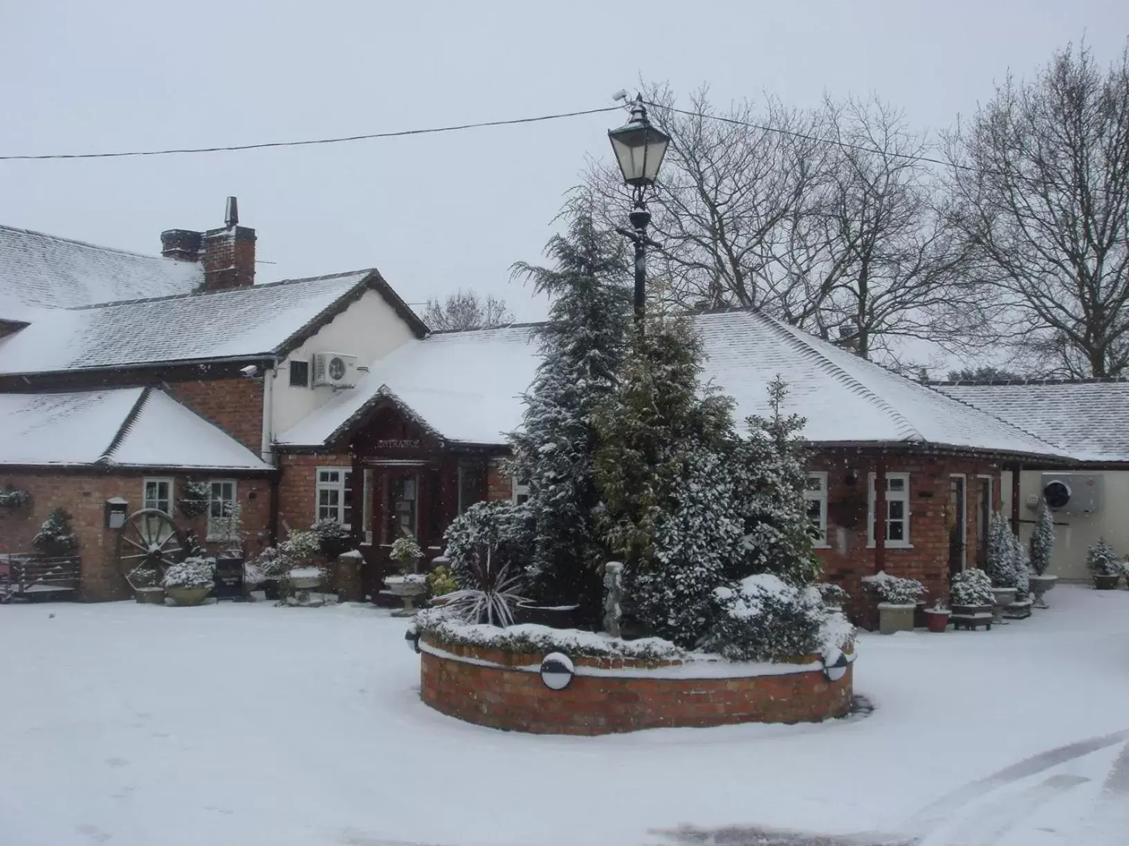 Property building, Winter in The Royal Arms Hotel