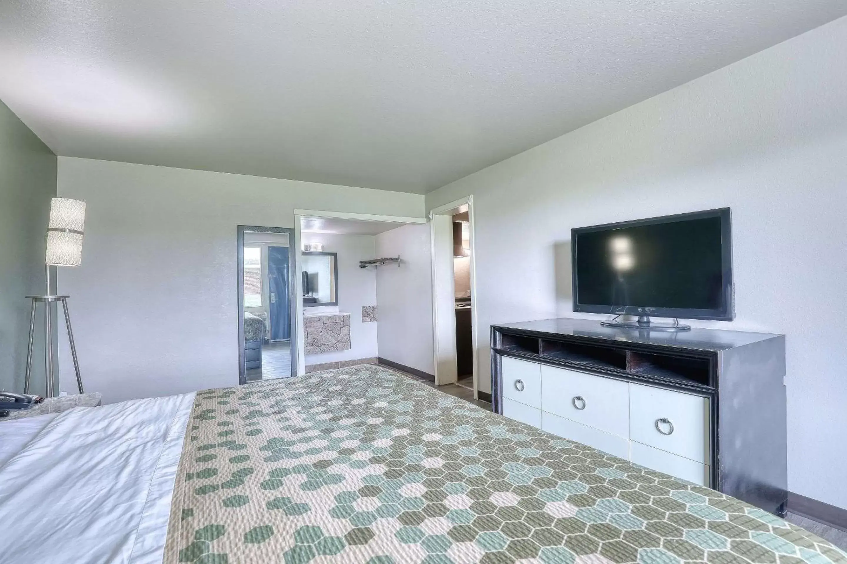 Bedroom, TV/Entertainment Center in Suburban Studios Neenah