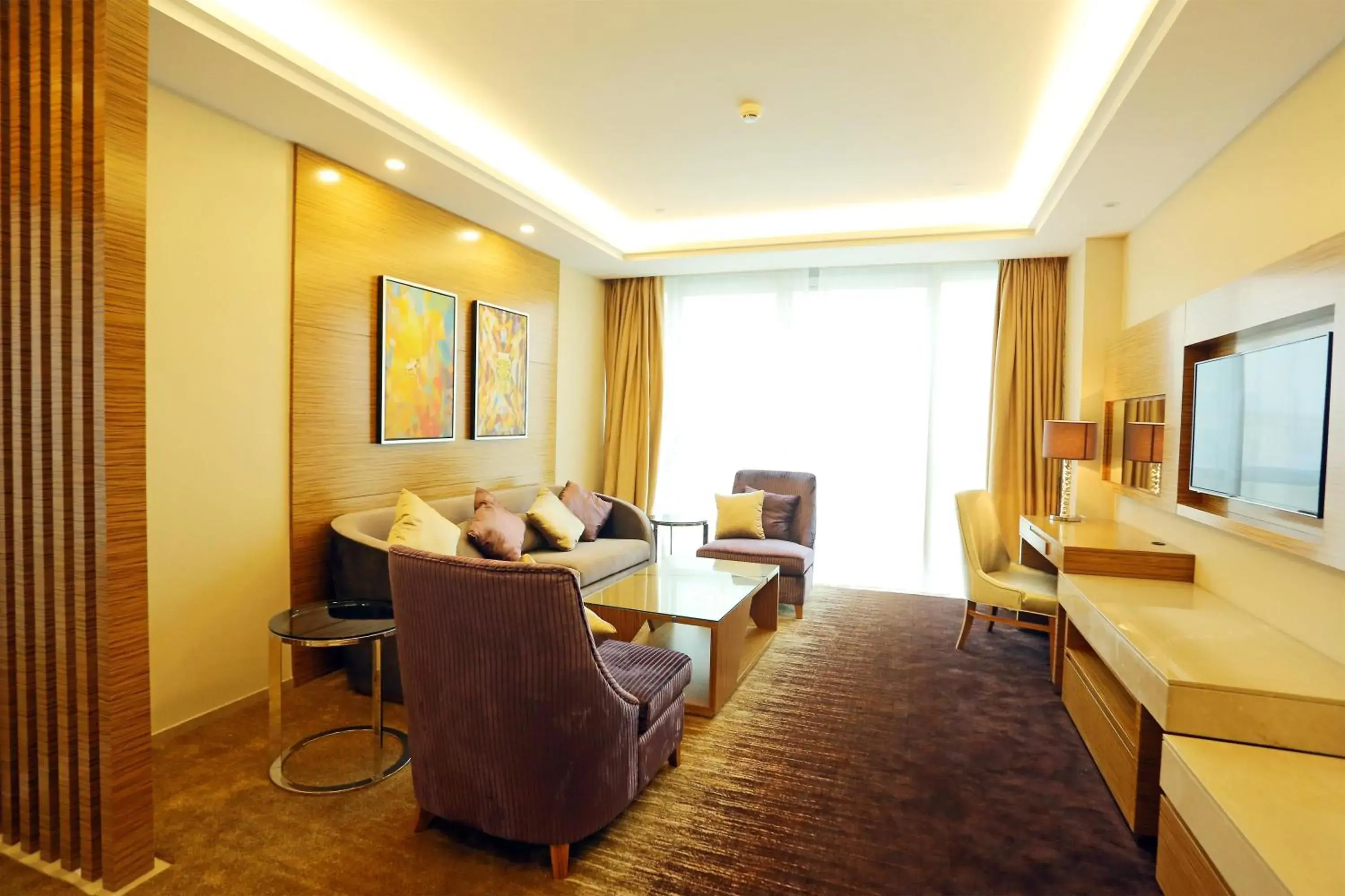 Decorative detail, Seating Area in Shenzhen Baoan PLUS Gems Cube Hotel                                                             