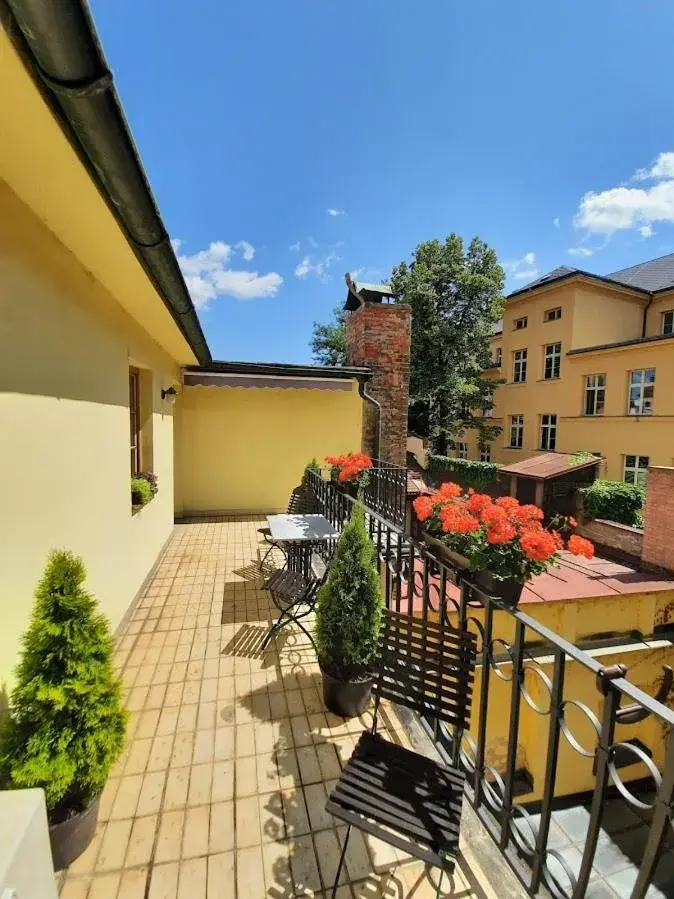 Balcony/Terrace in Antik Hotel Prague