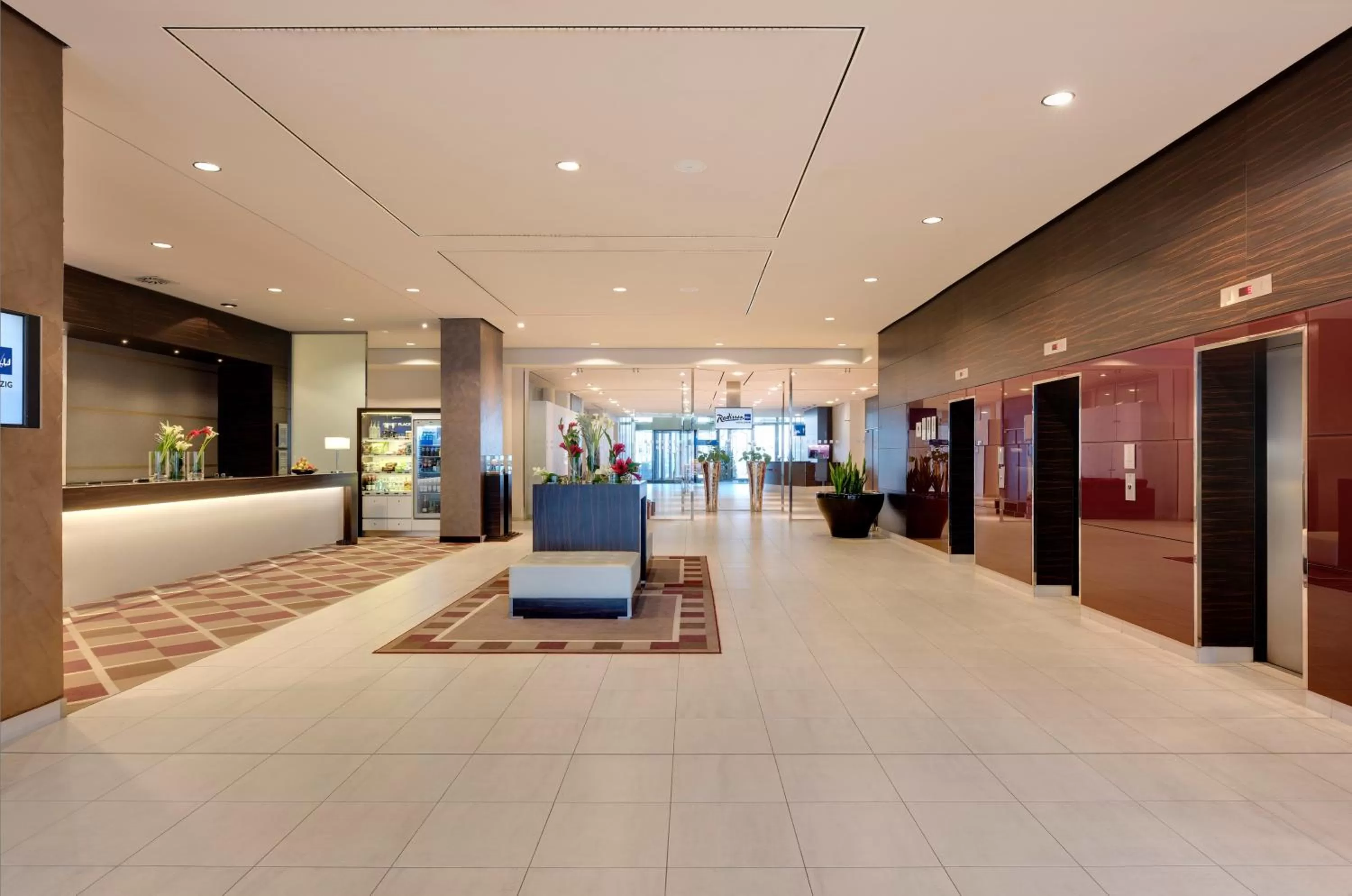 Lobby or reception in Radisson Blu Hotel Leipzig