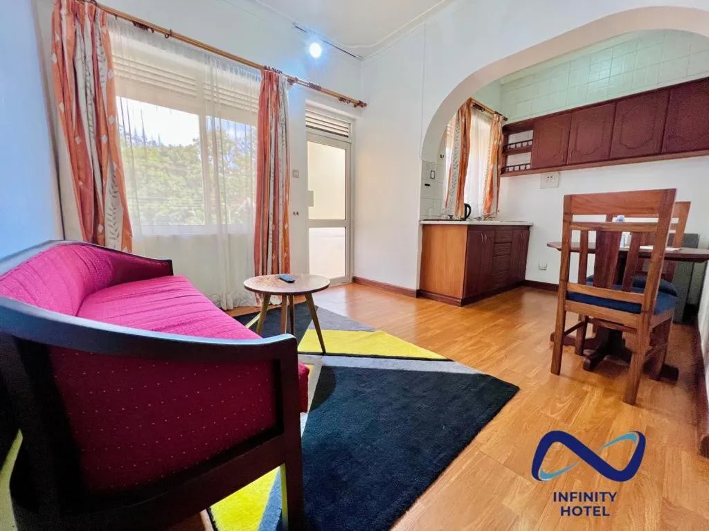 Kitchen or kitchenette in Infinity Hotel Kampala