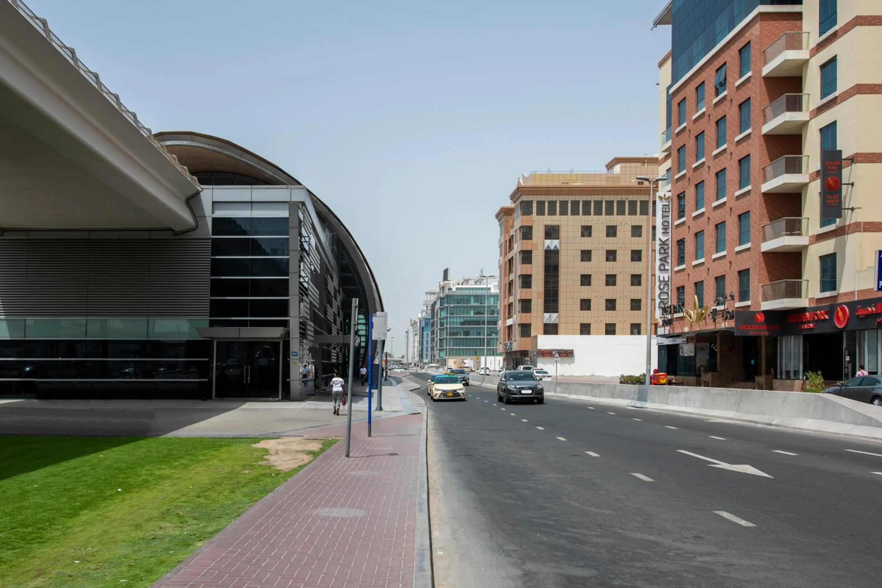 Property building in Rose Park Hotel - Al Barsha, Opposite Metro Station