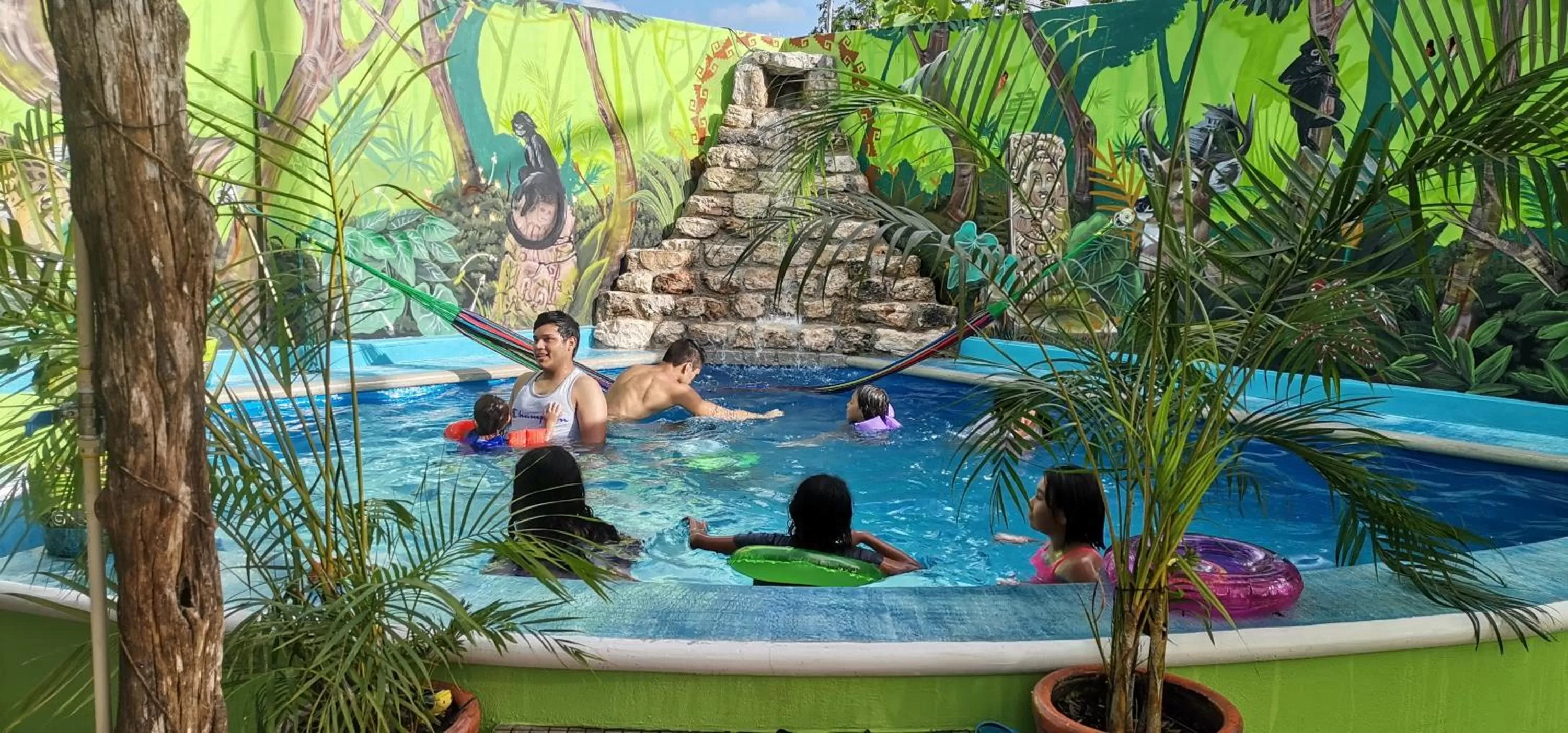 Swimming pool in Zayali Bacalar - Guest House