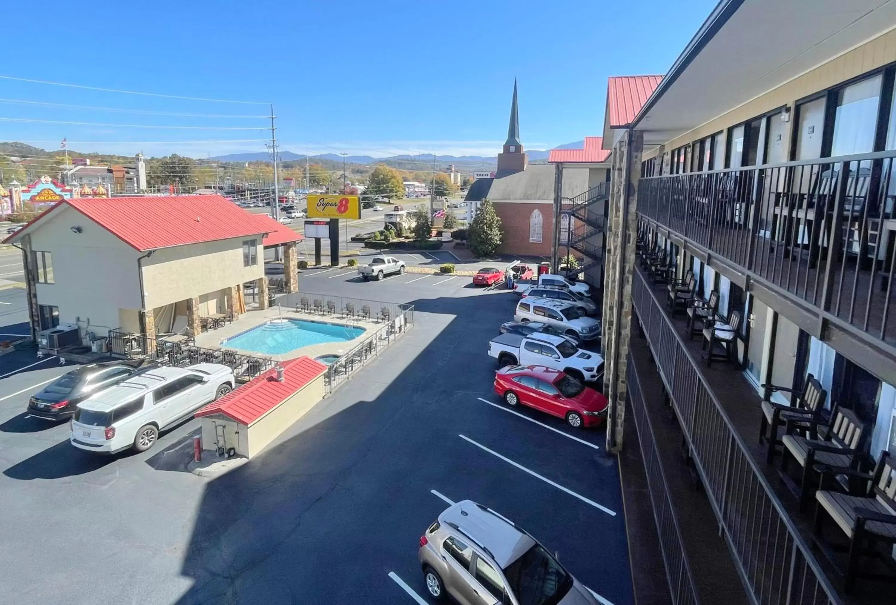 City view in Super 8 by Wyndham Pigeon Forge Downtown City view in Super 8 by Wyndham Pigeon Forge Downtown