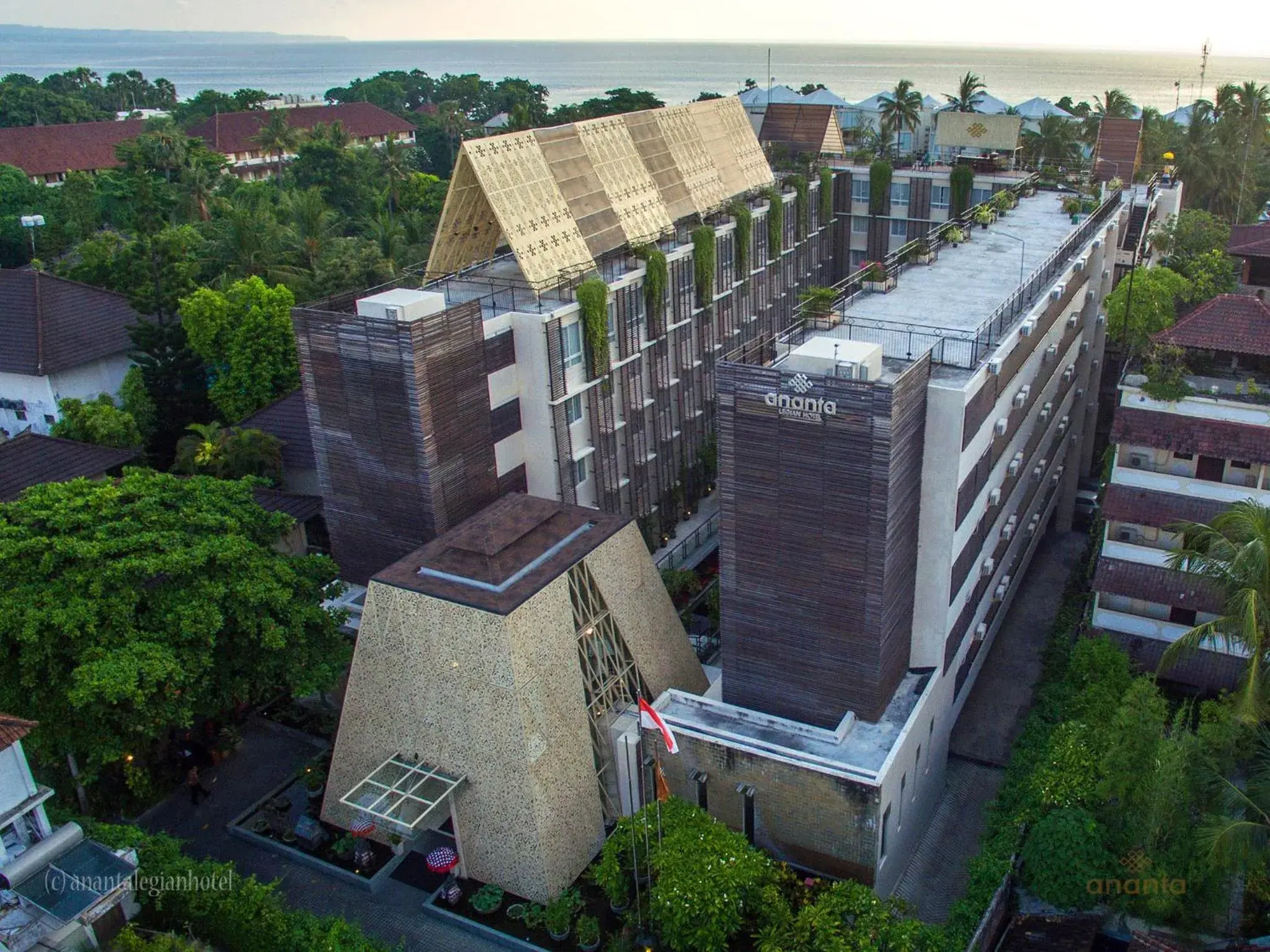 Text overlay, Bird's-eye View in Ananta Legian Hotel