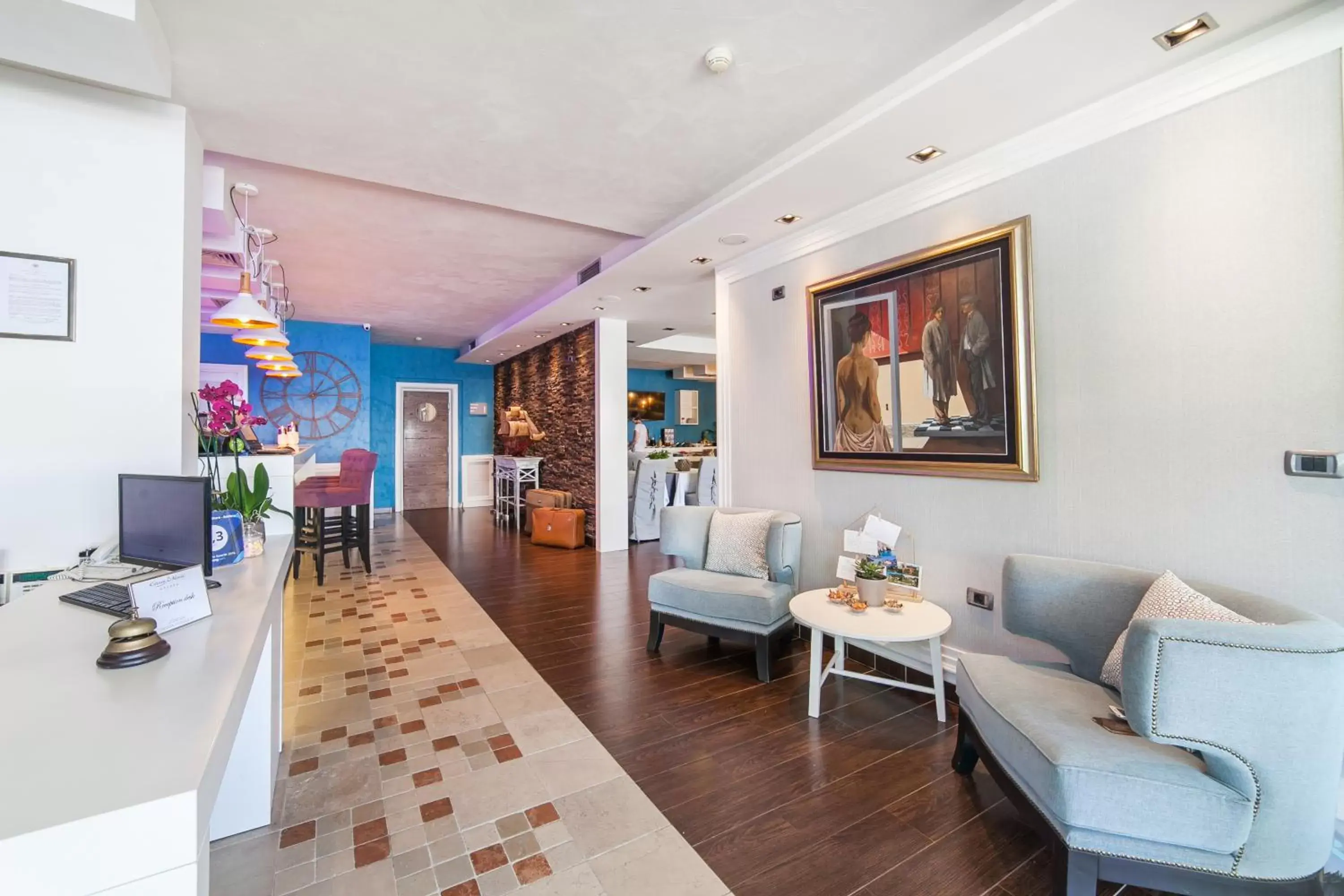 Lobby or reception in Hotel Casa del Mare - Amfora