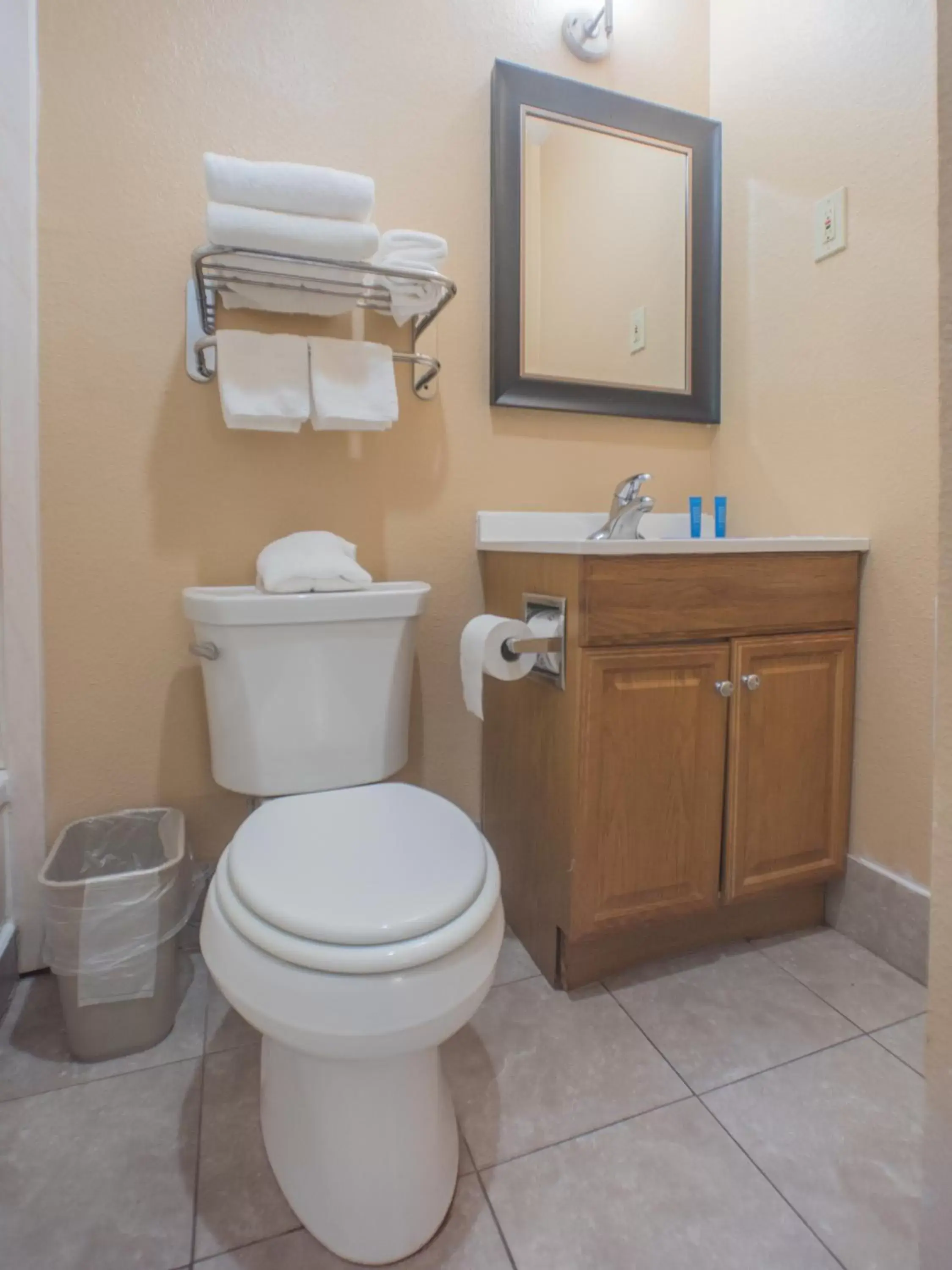 Bathroom in Shasta Pines Motel & Suites