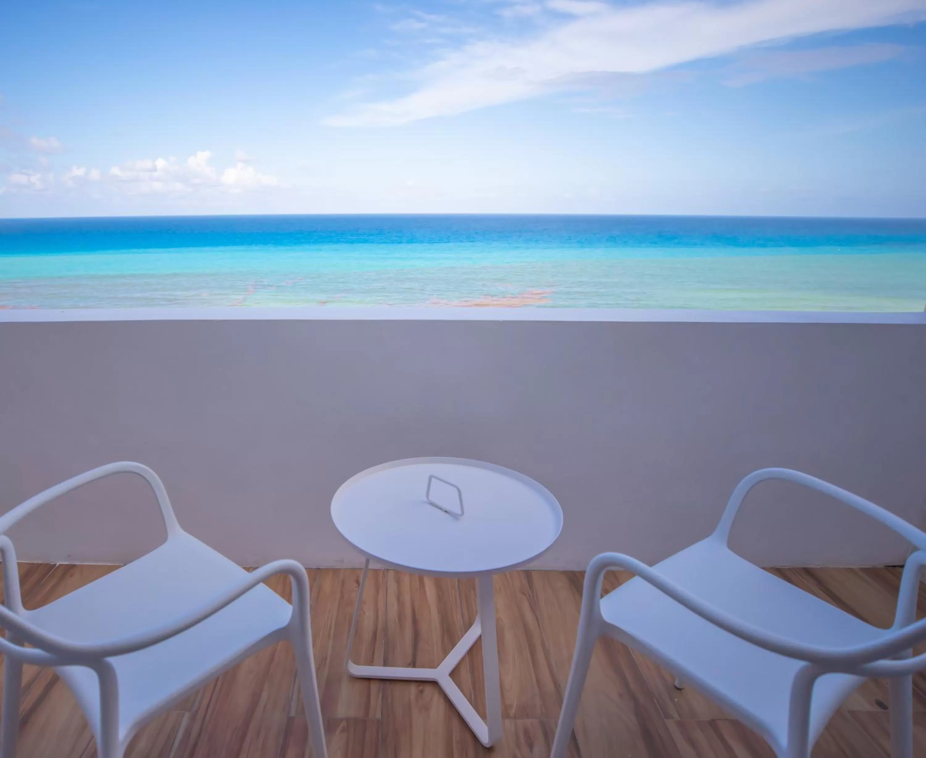 Balcony/Terrace in Beachfront Penthouses by LivIN Cancun