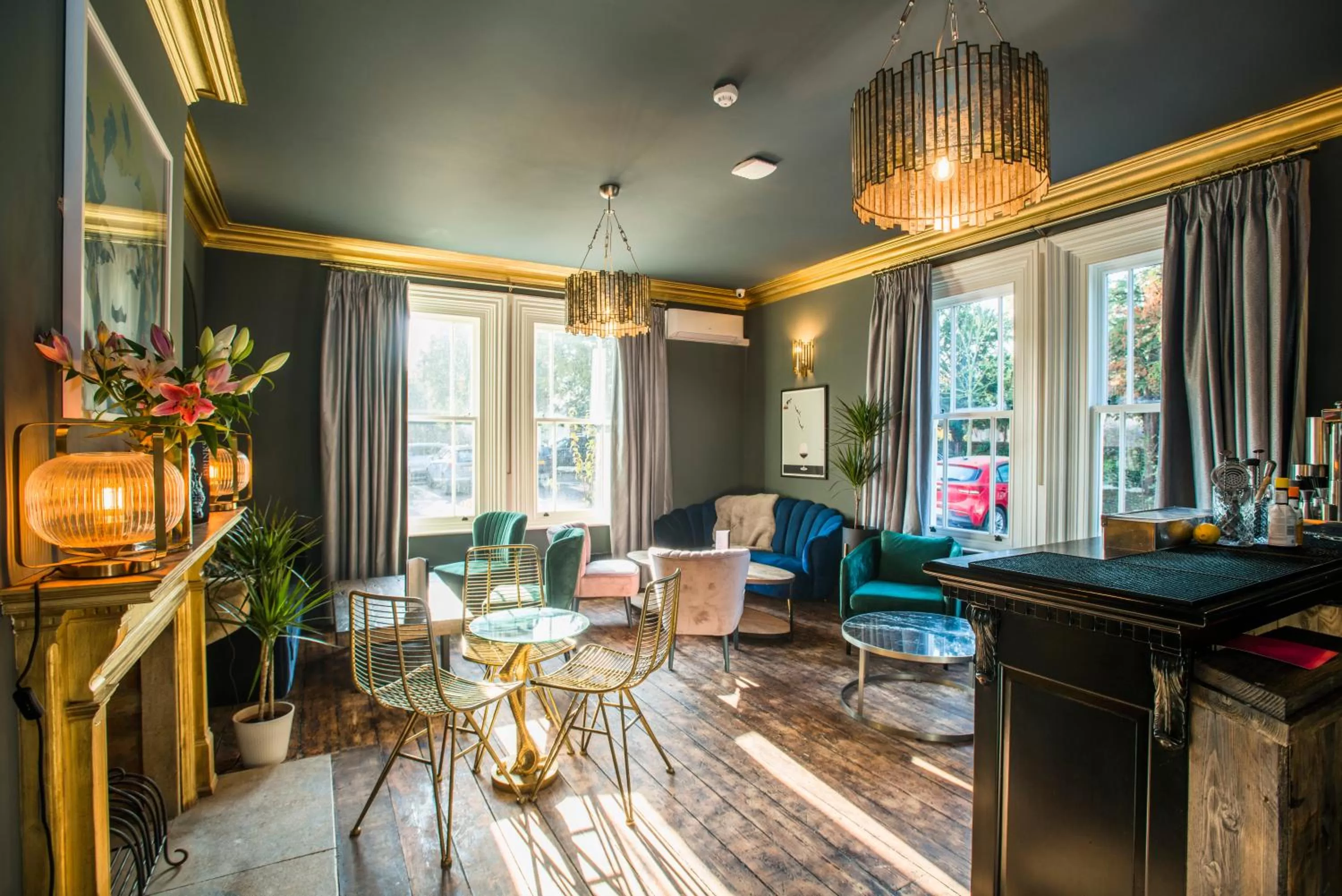 Lounge or bar in The Lodge Duxford