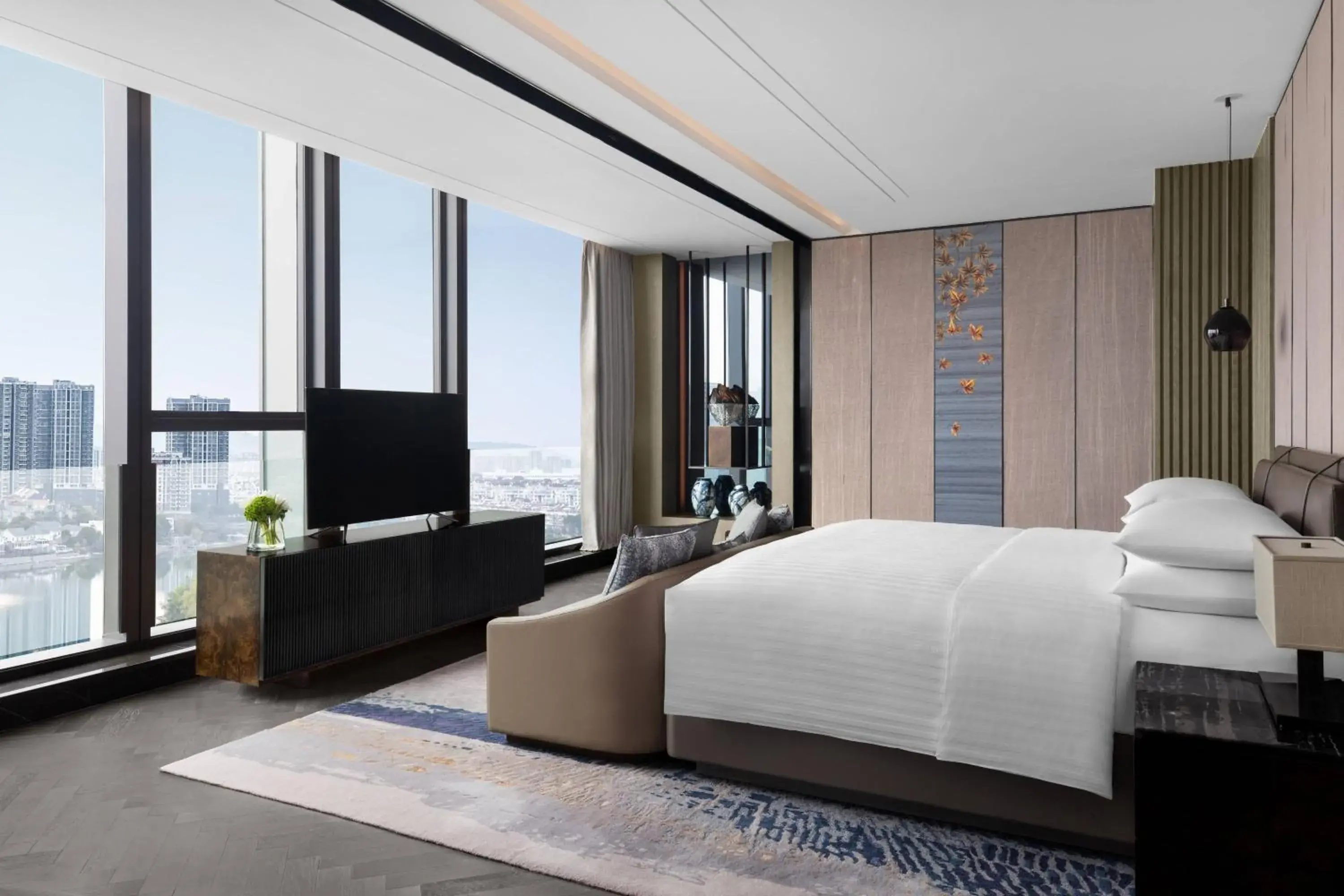 Bedroom in Marriott Nanjing South Hotel
