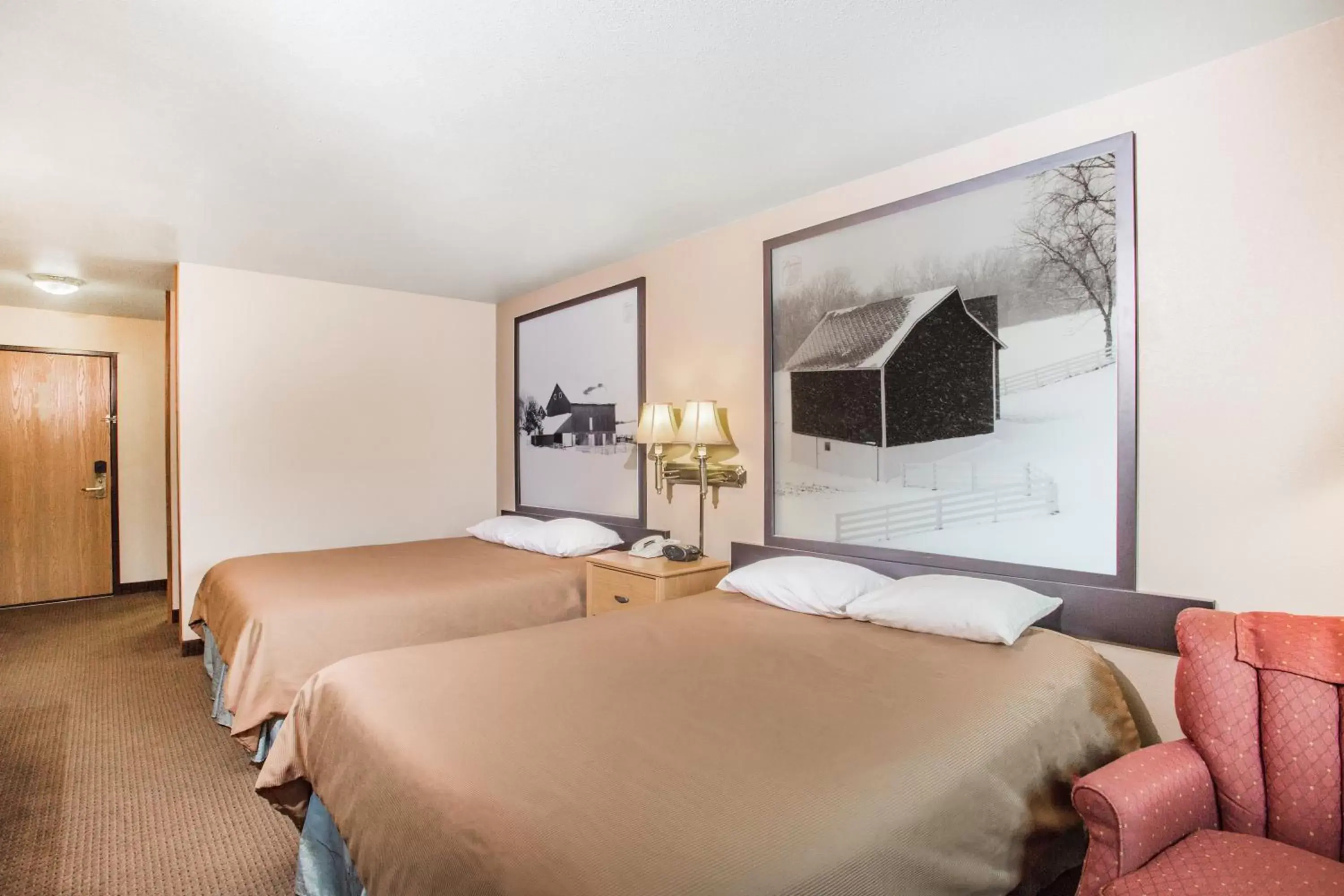 Bedroom, Bed in Super 8 by Wyndham Monroe WI Bedroom, Bed in Super 8 by Wyndham Monroe WI