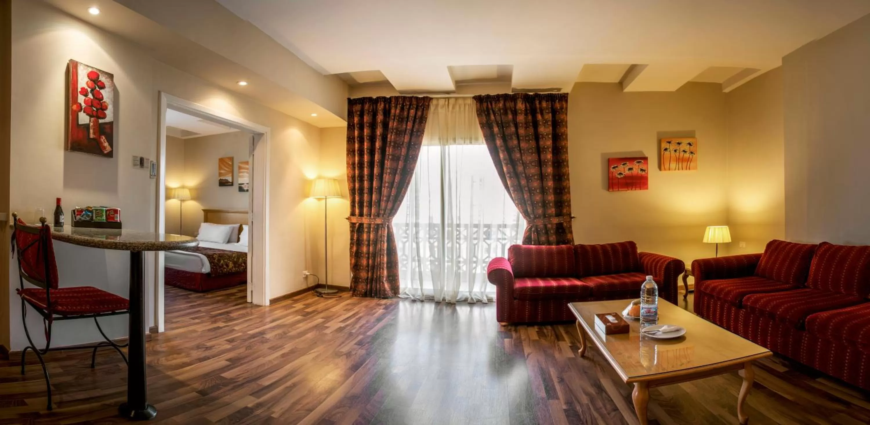 Seating area in Bella Riva Hotel