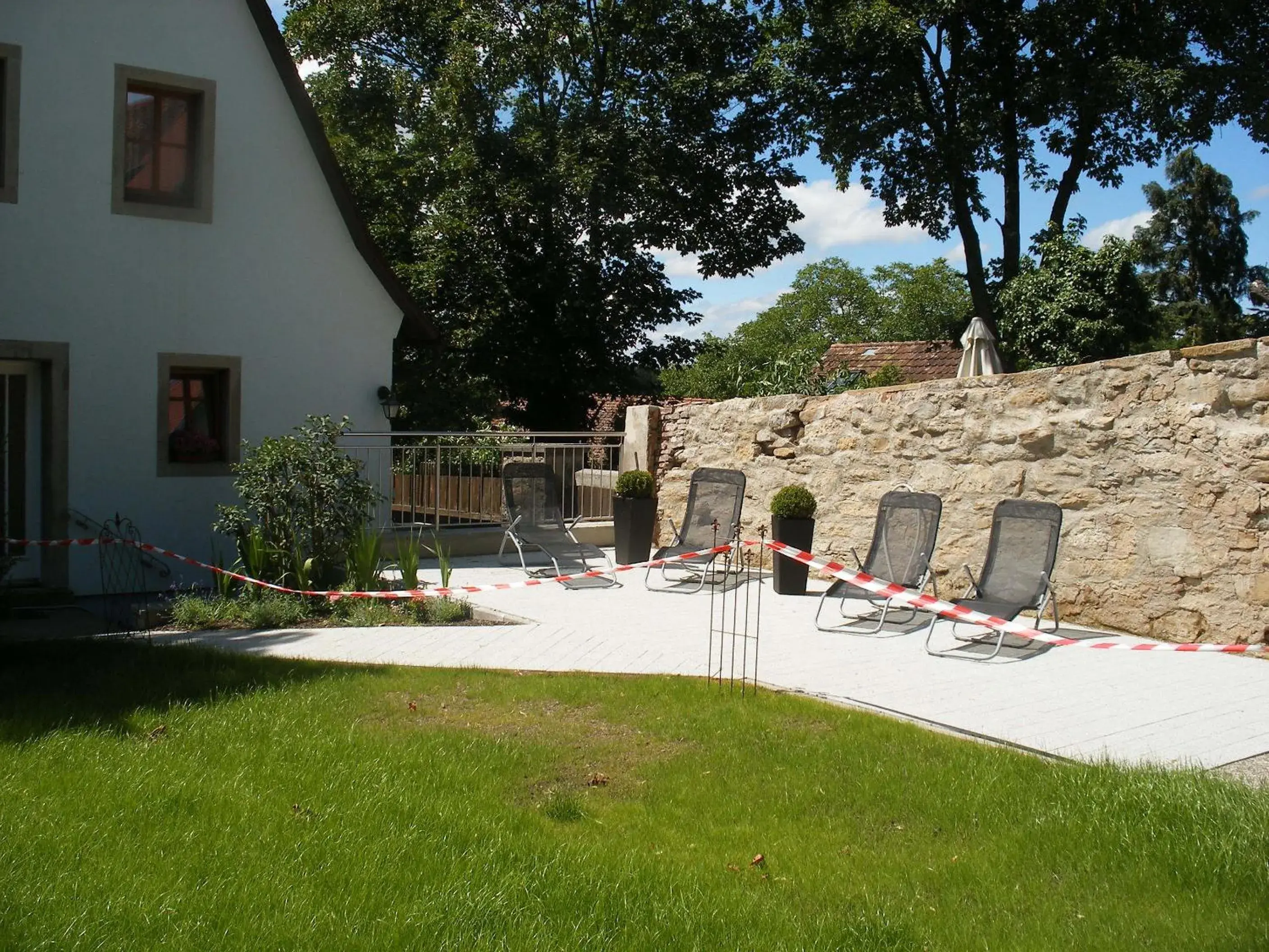 Patio in Boutiquehotel Goldene Rose