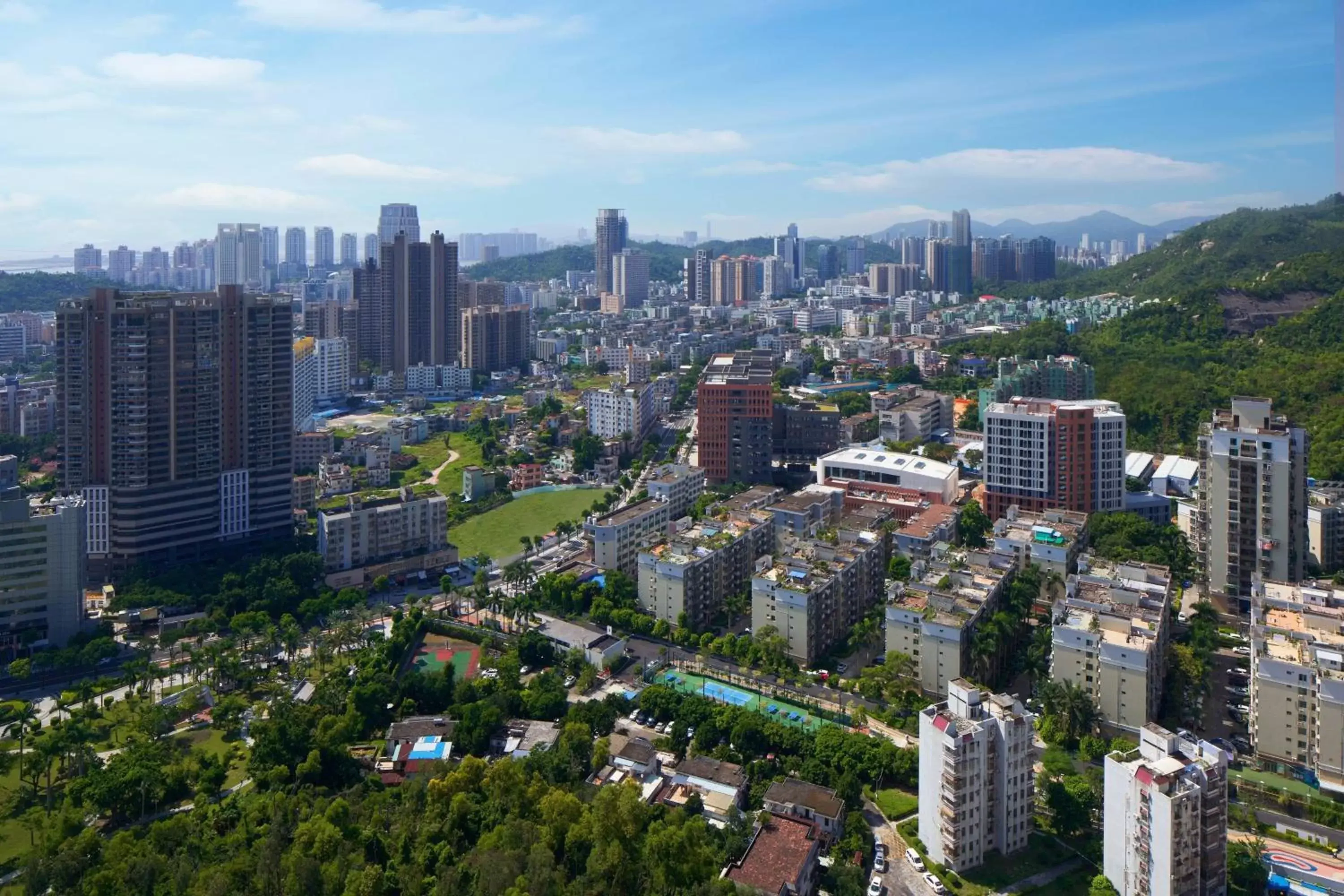 Property building, Bird's-eye View in Zhuhai Marriott Hotel