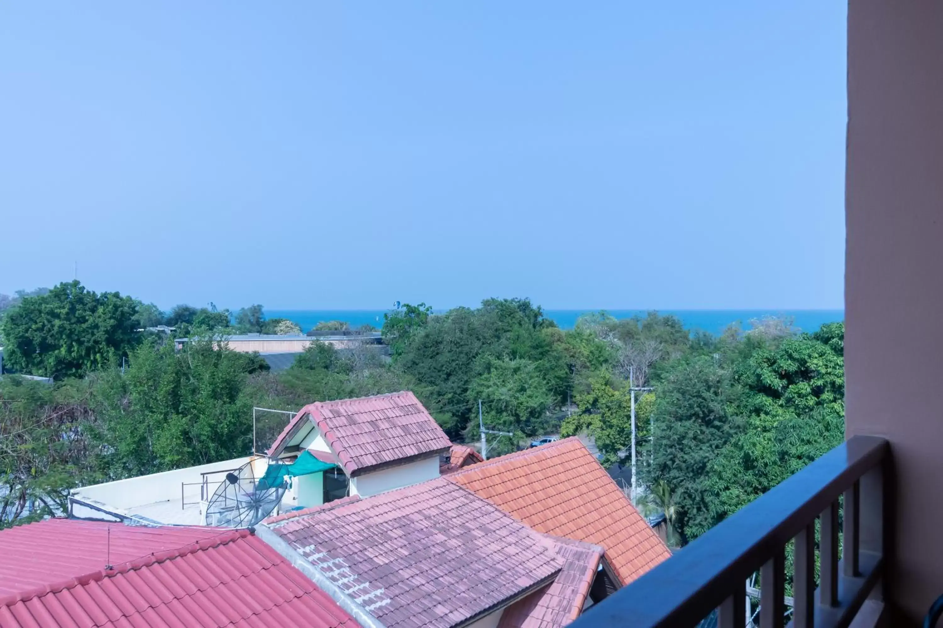 Balcony/Terrace in Thipurai Beach Hotel