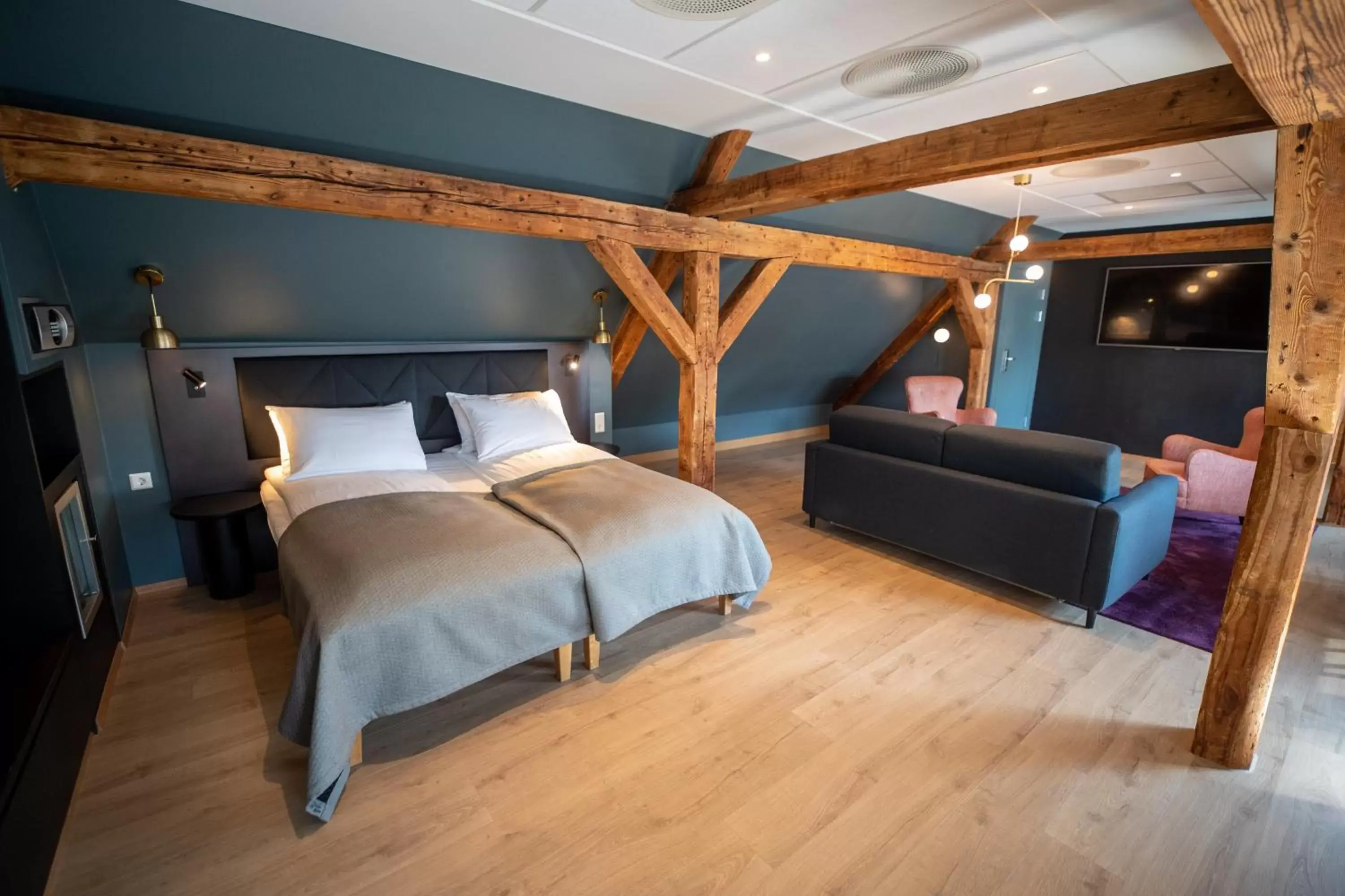 Bed in Hotell Bondeheimen Bed in Hotell Bondeheimen