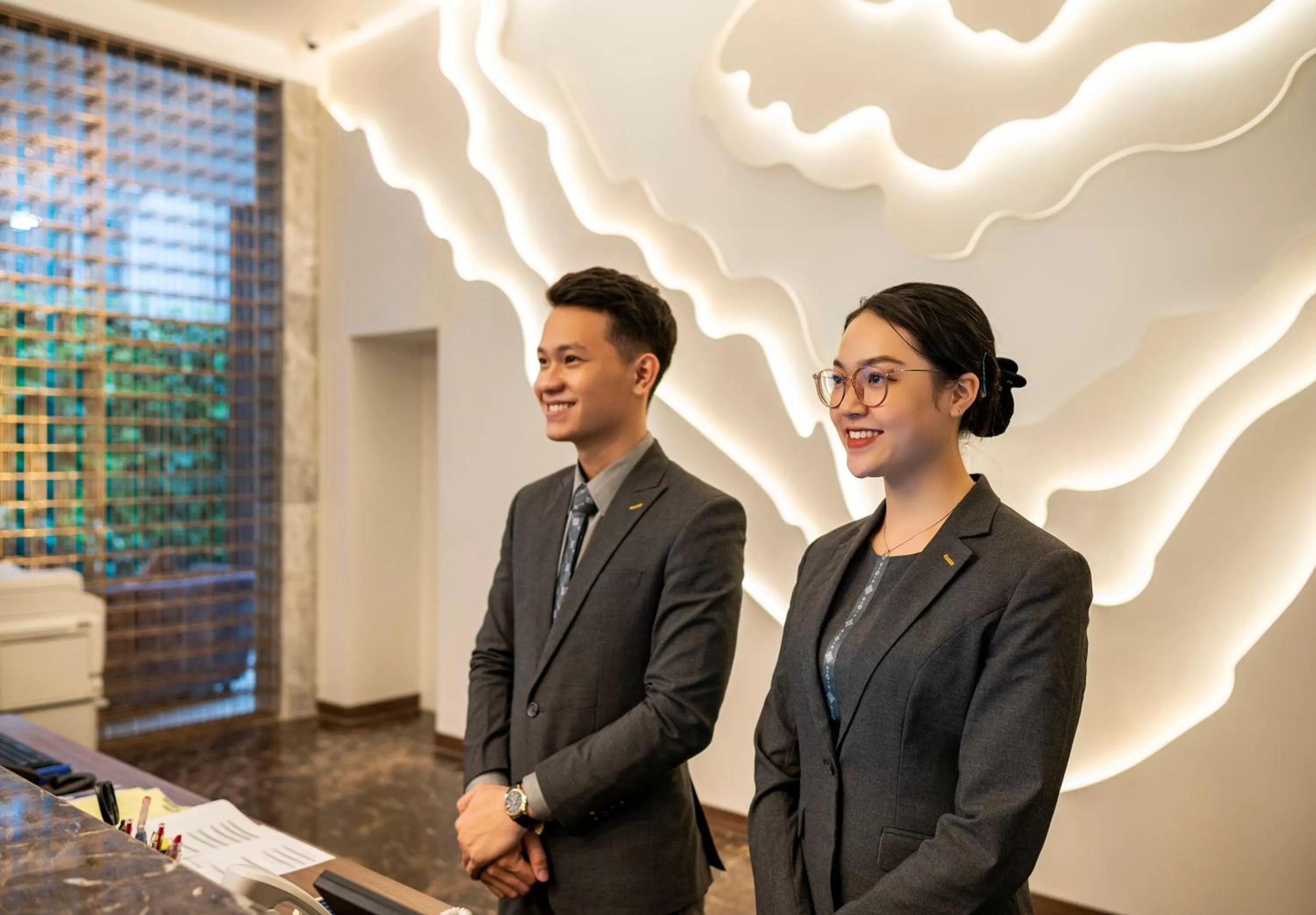 Lobby or reception in Muong Thanh Luxury Saigon Hotel