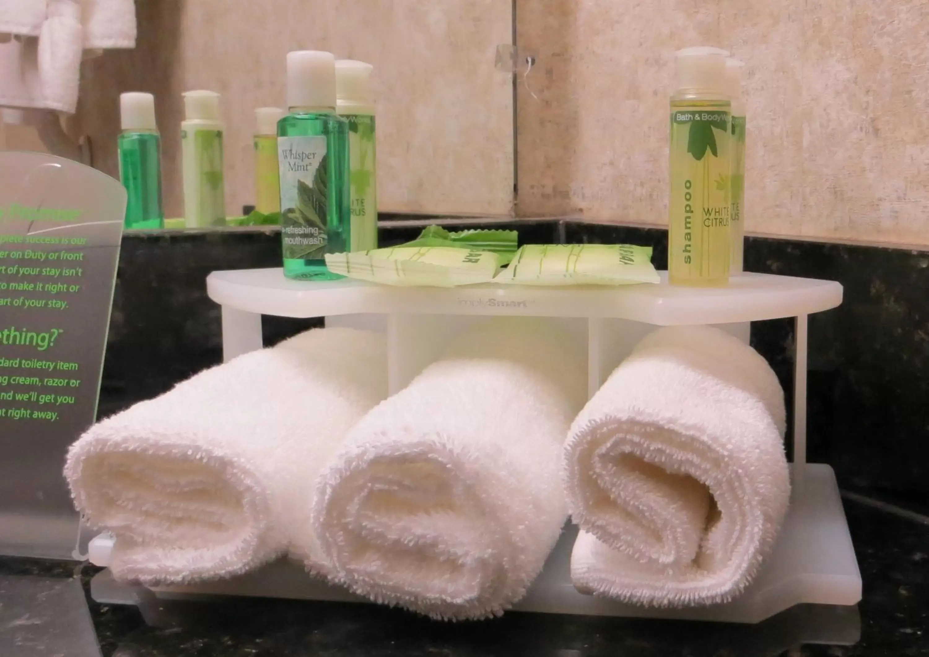 Decorative detail, Bathroom in Holiday Inn Express Hotel & Suites Urbana-Champaign-U of I Area, an IHG Hotel