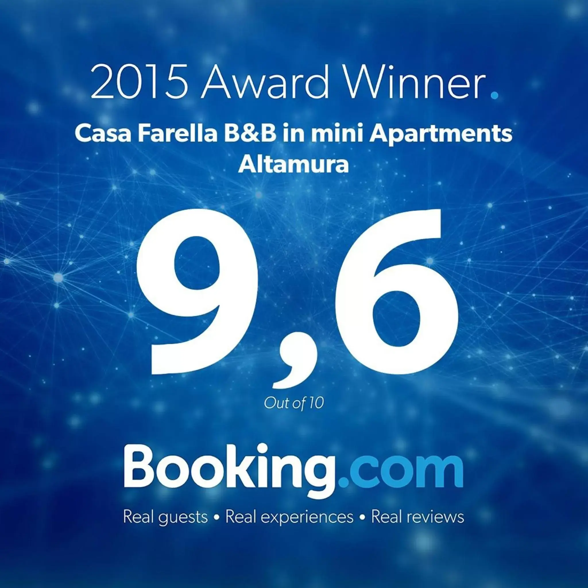 Certificate/Award in Casa Farella B&B in mini Apartments Altamura x Matera