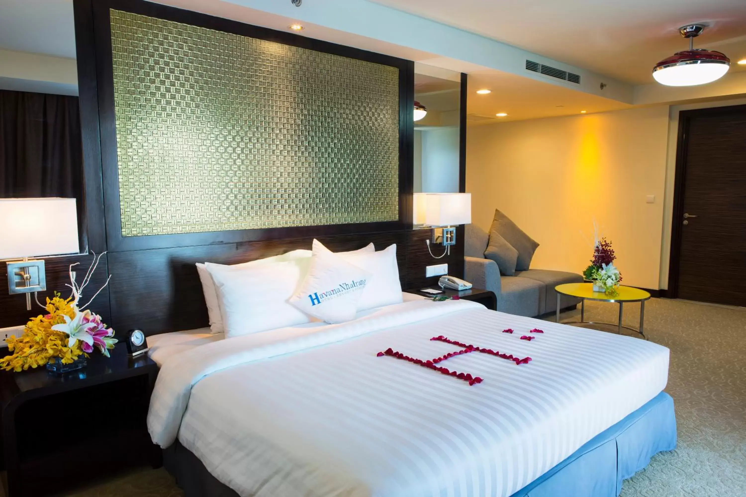 Bed in Havana Nha Trang Hotel