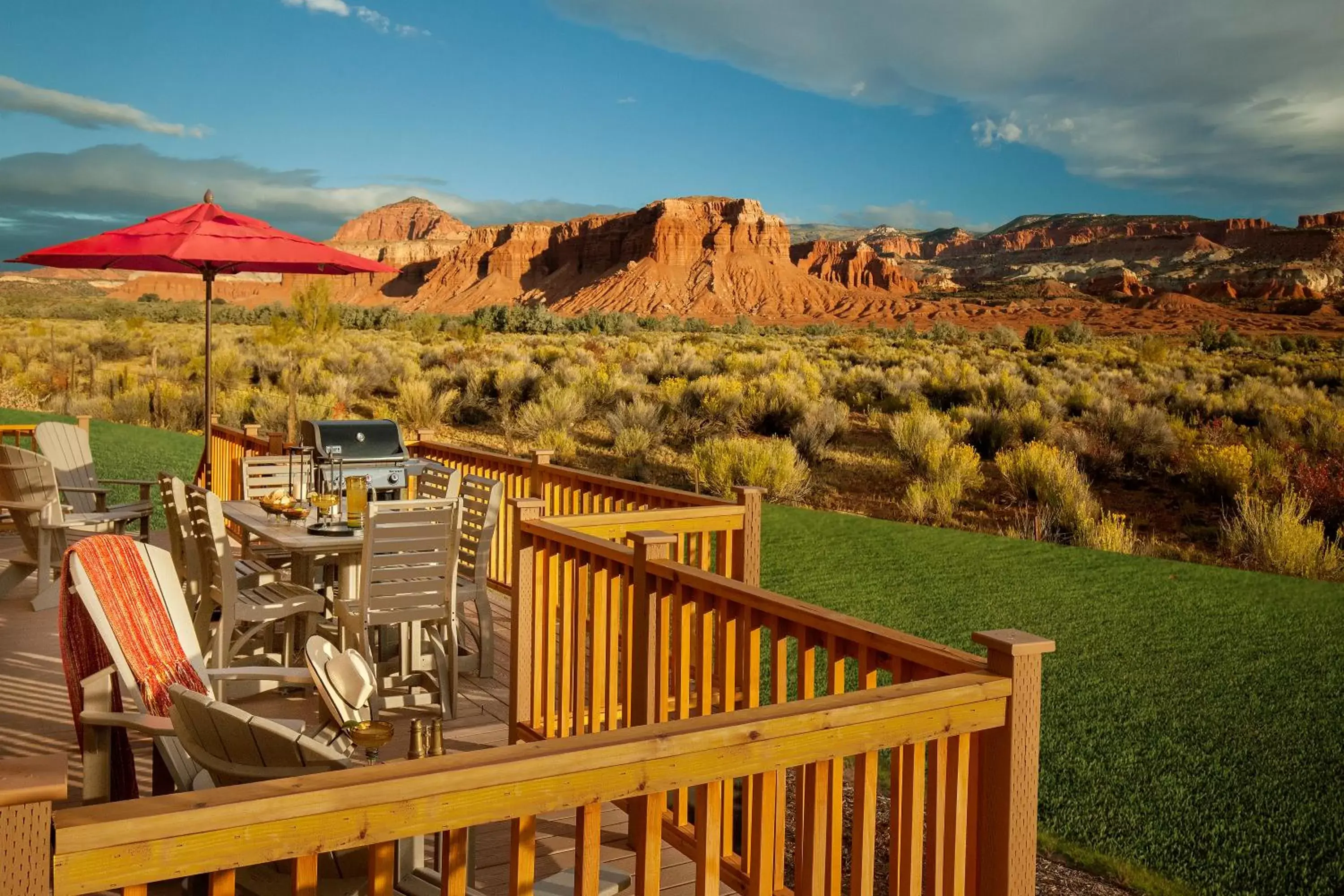 Patio in Capitol Reef Resort