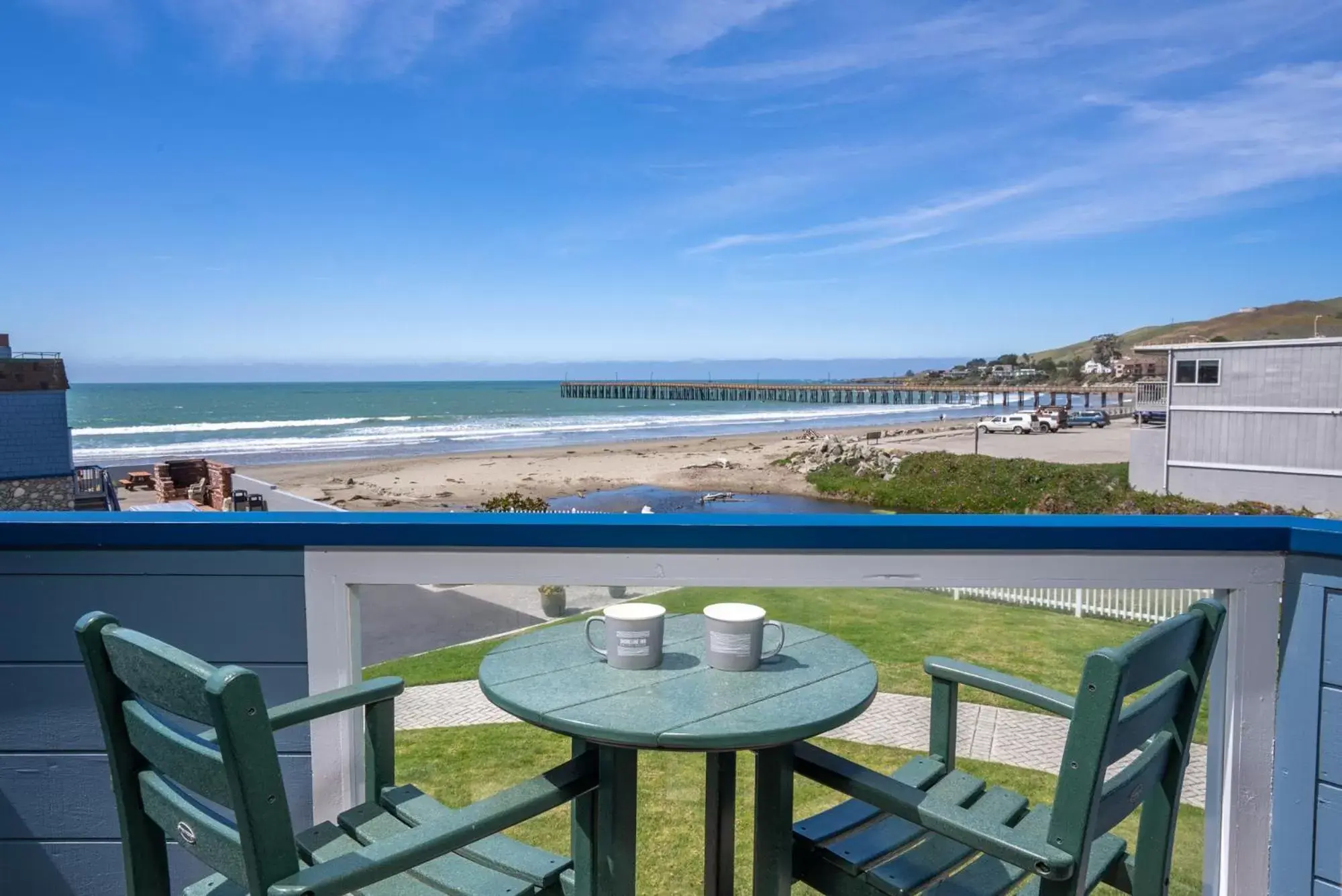 Balcony/Terrace in Shoreline Inn...on the beach