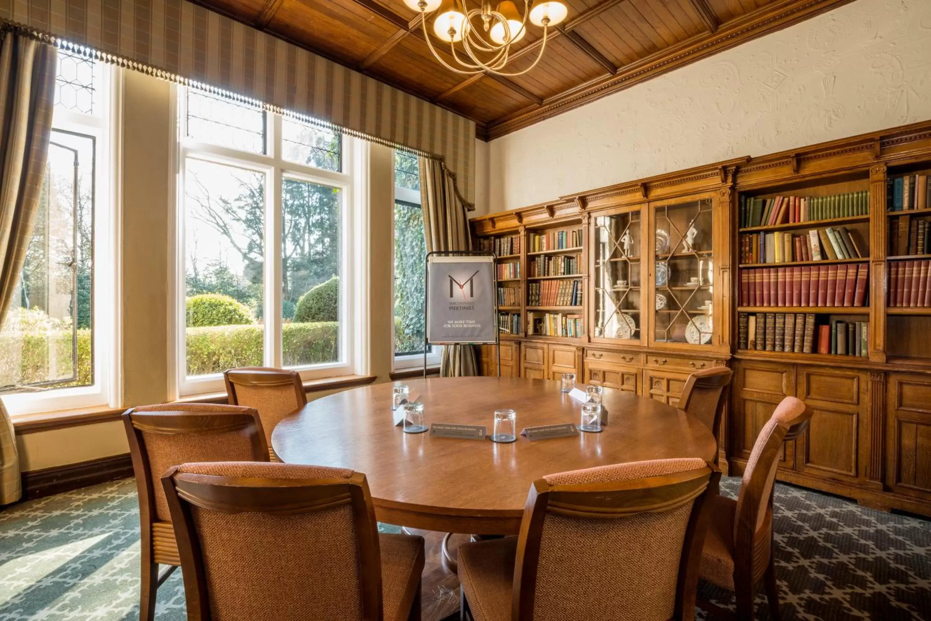 Library in Macdonald Frimley Hall Hotel & Spa