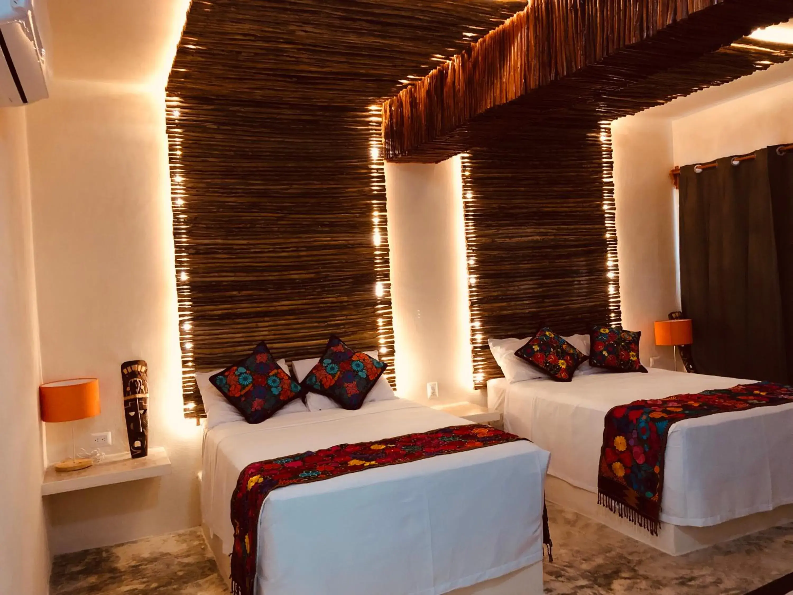 Bed in Tierra maya Hotel & Sanctuary