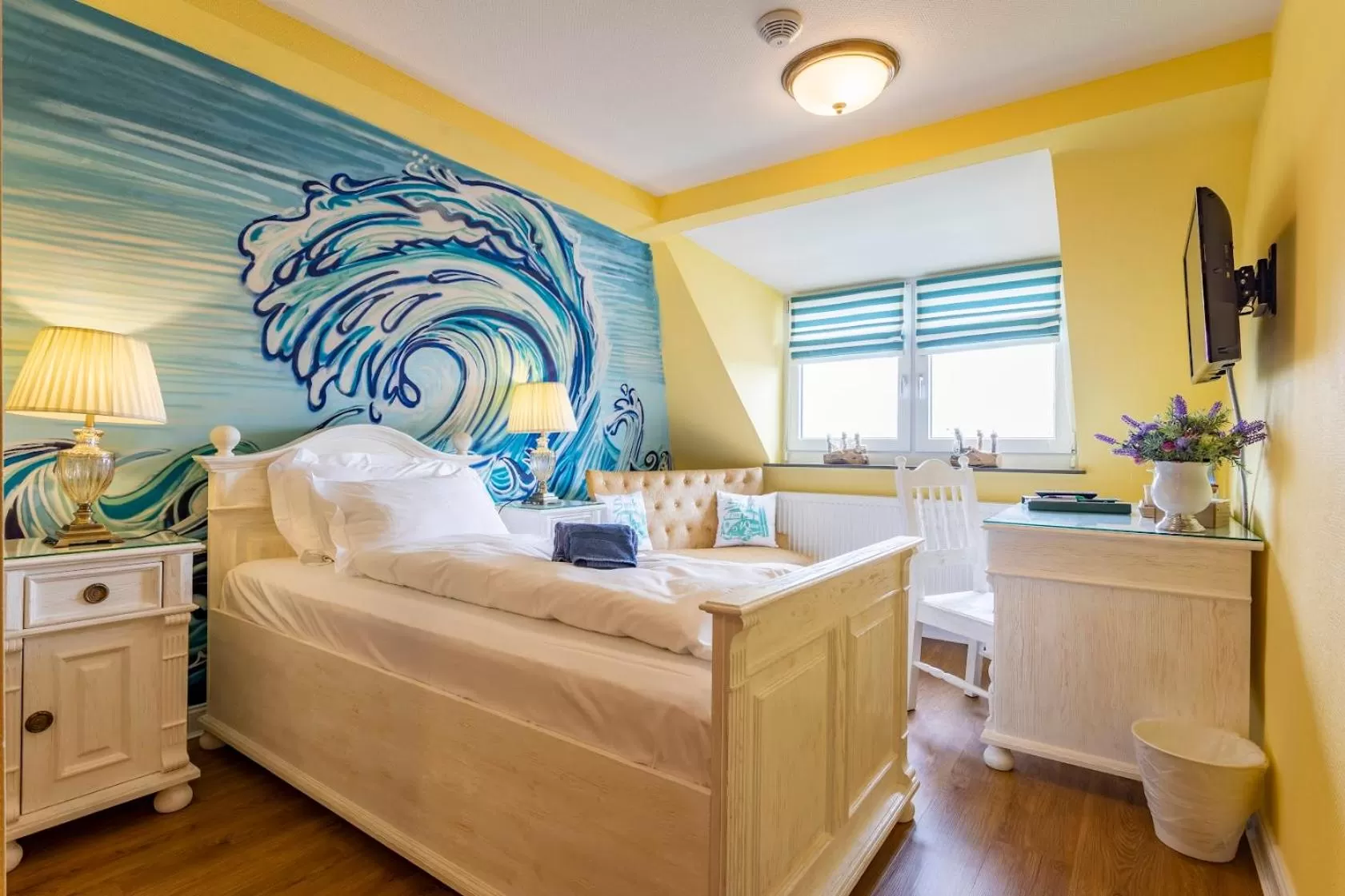 Beach Hut in The Little Britain Inn Themed Hotel One of a Kind In Europe