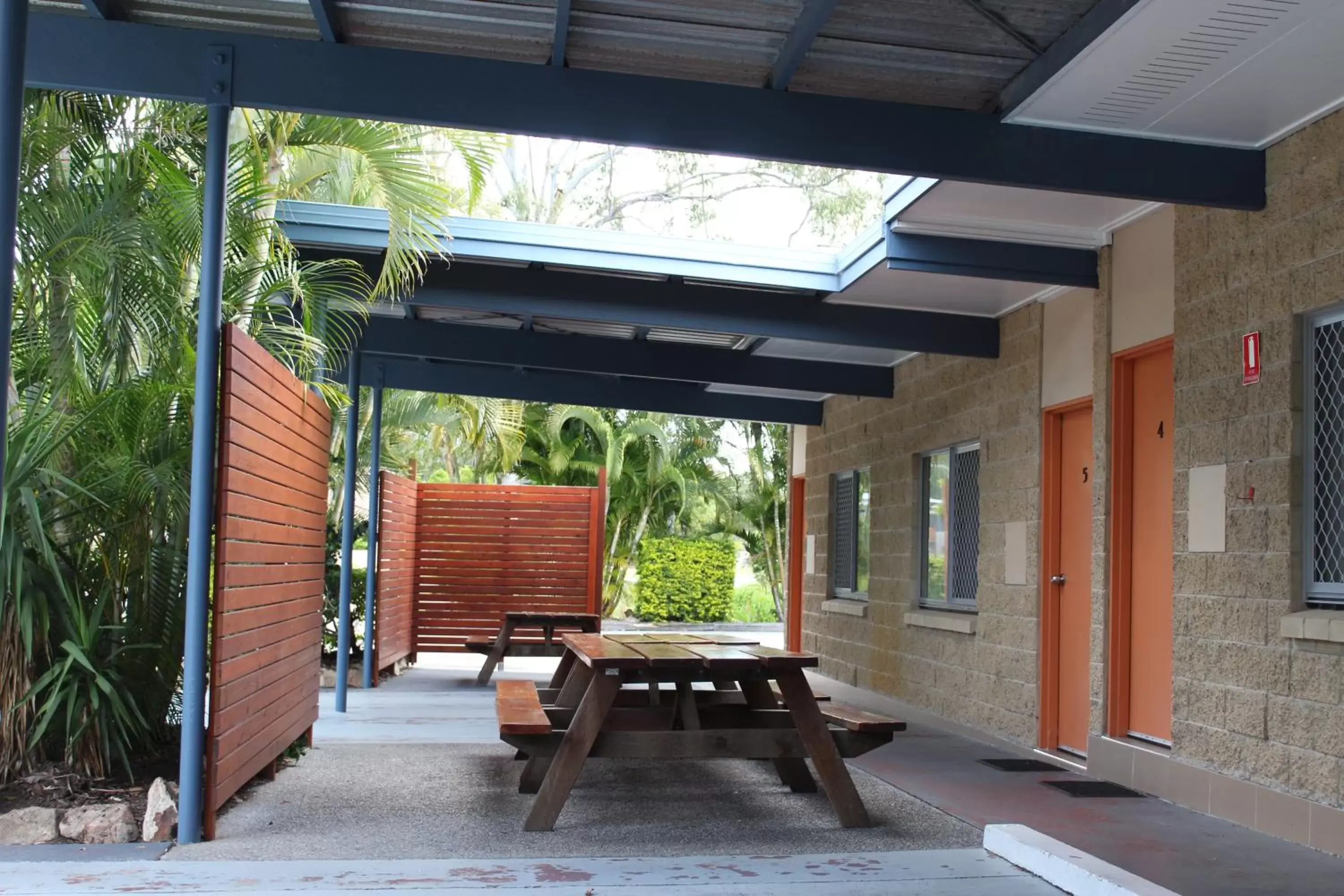 Patio in Mango Tree Motel