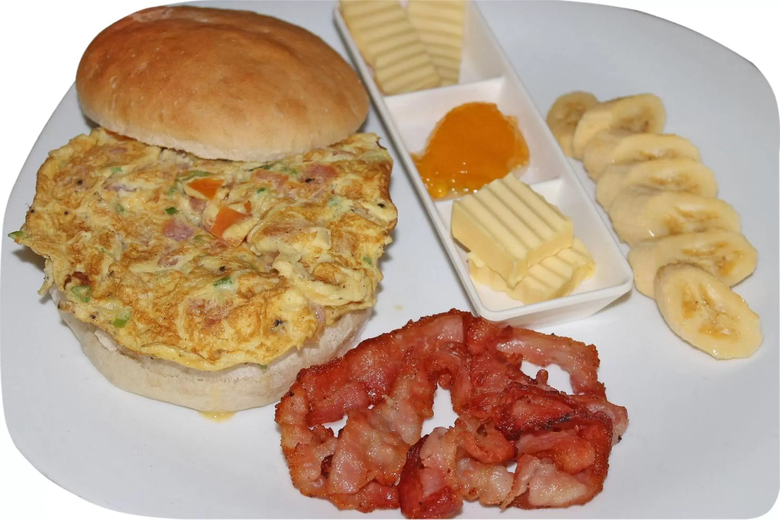 American breakfast in Deep Forest Garden Hotel