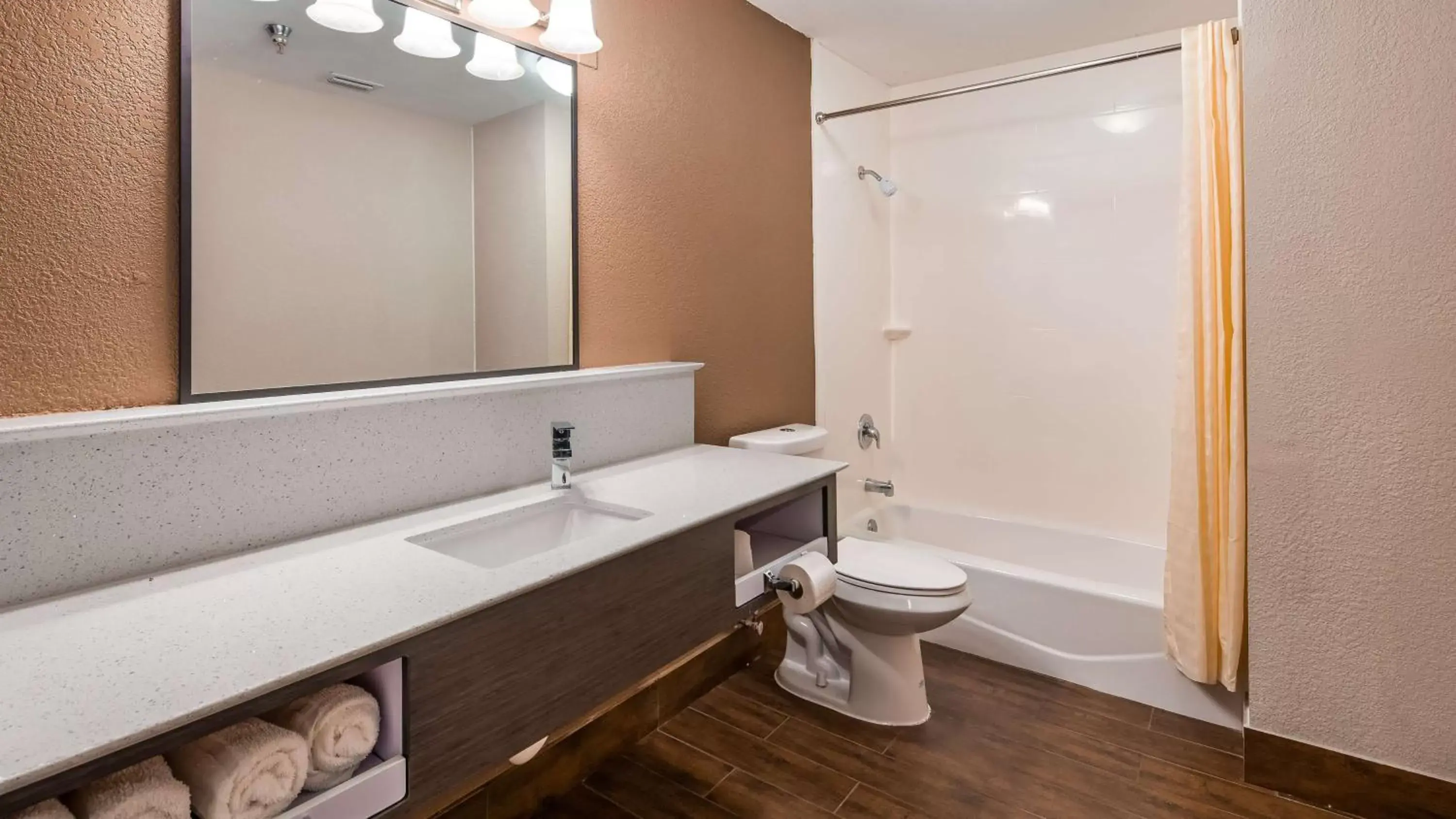 Bathroom in SureStay Hotel by Best Western Brownsville